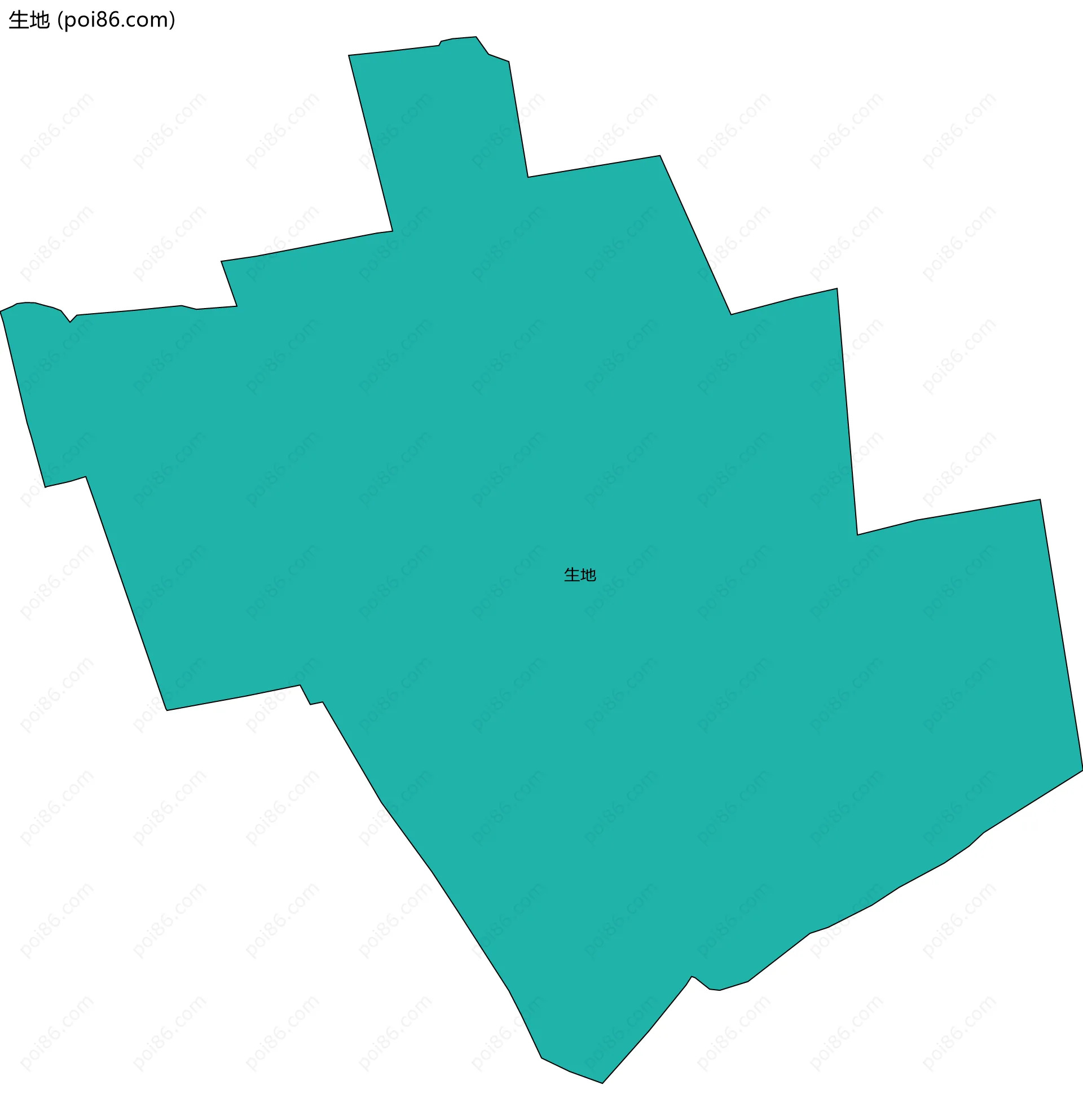 生地边界地图