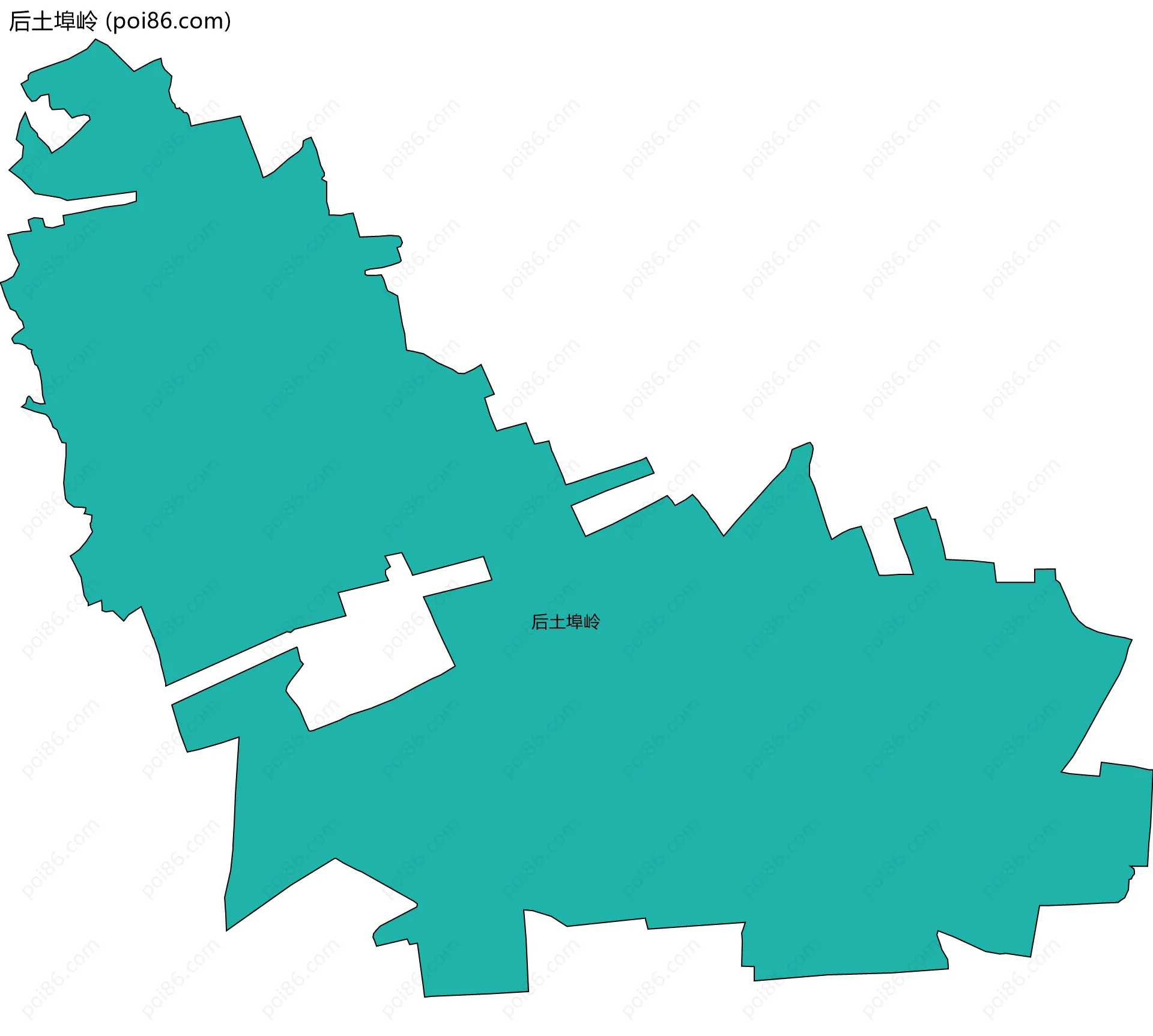 后土埠岭边界地图
