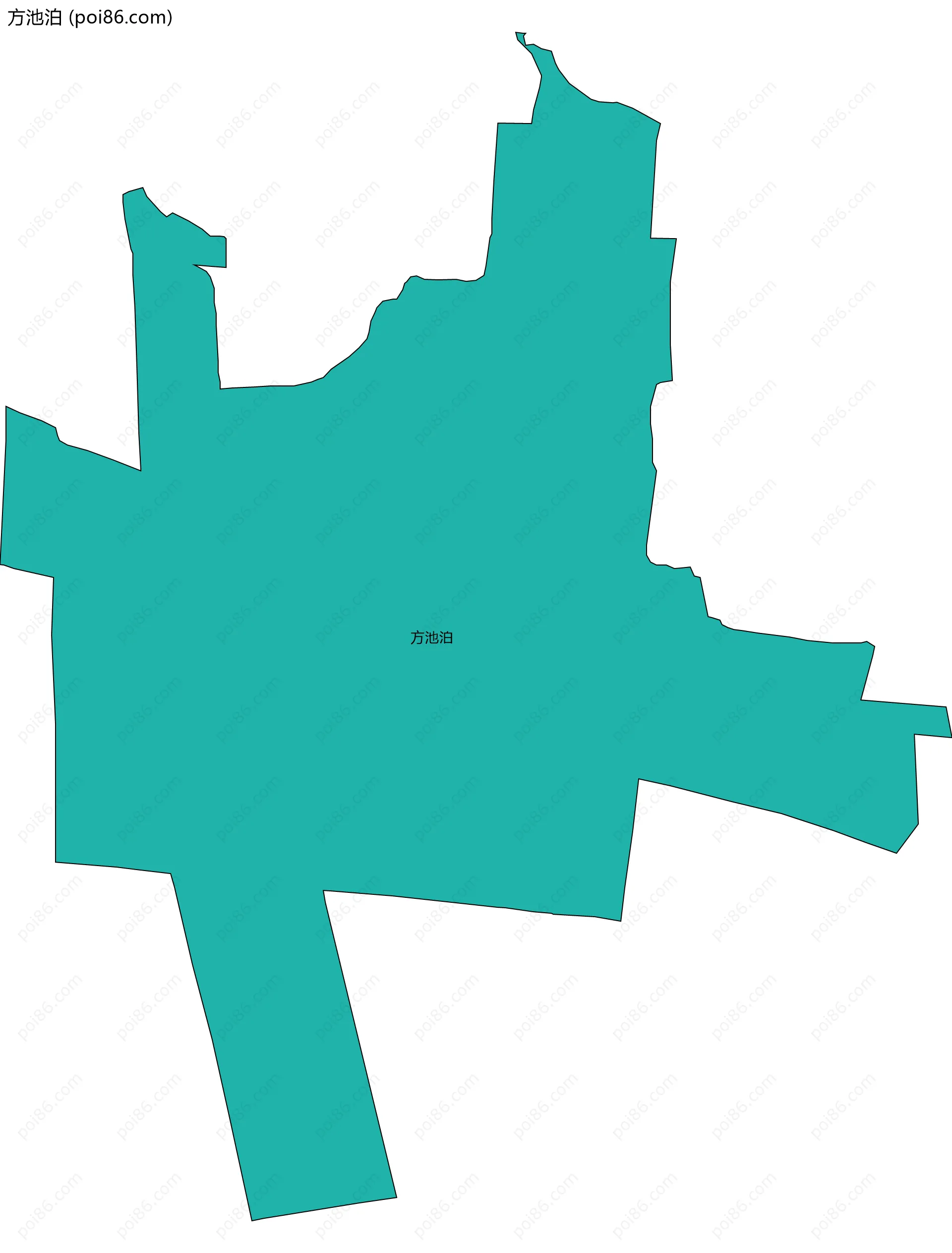 方池泊边界地图