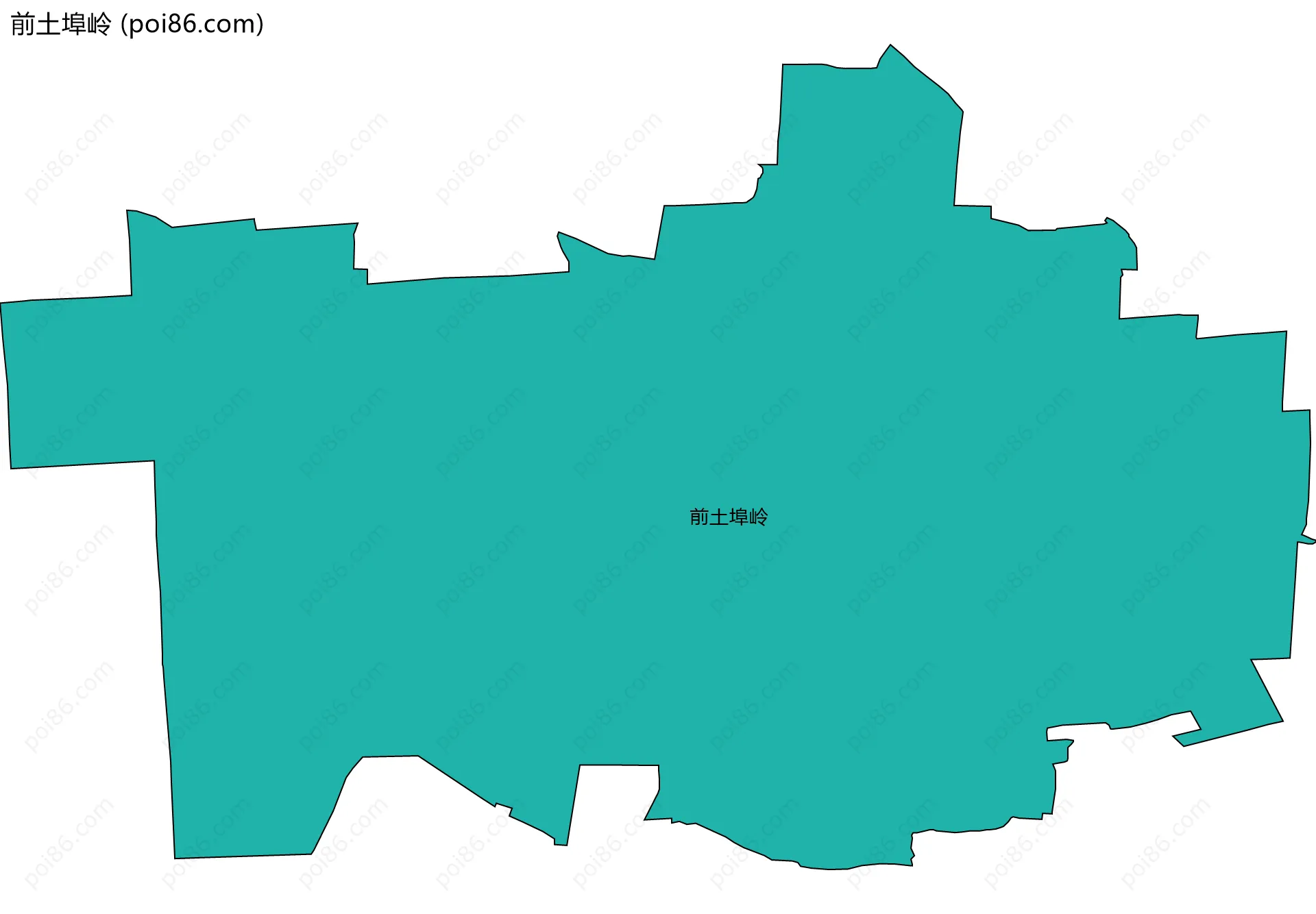 前土埠岭边界地图