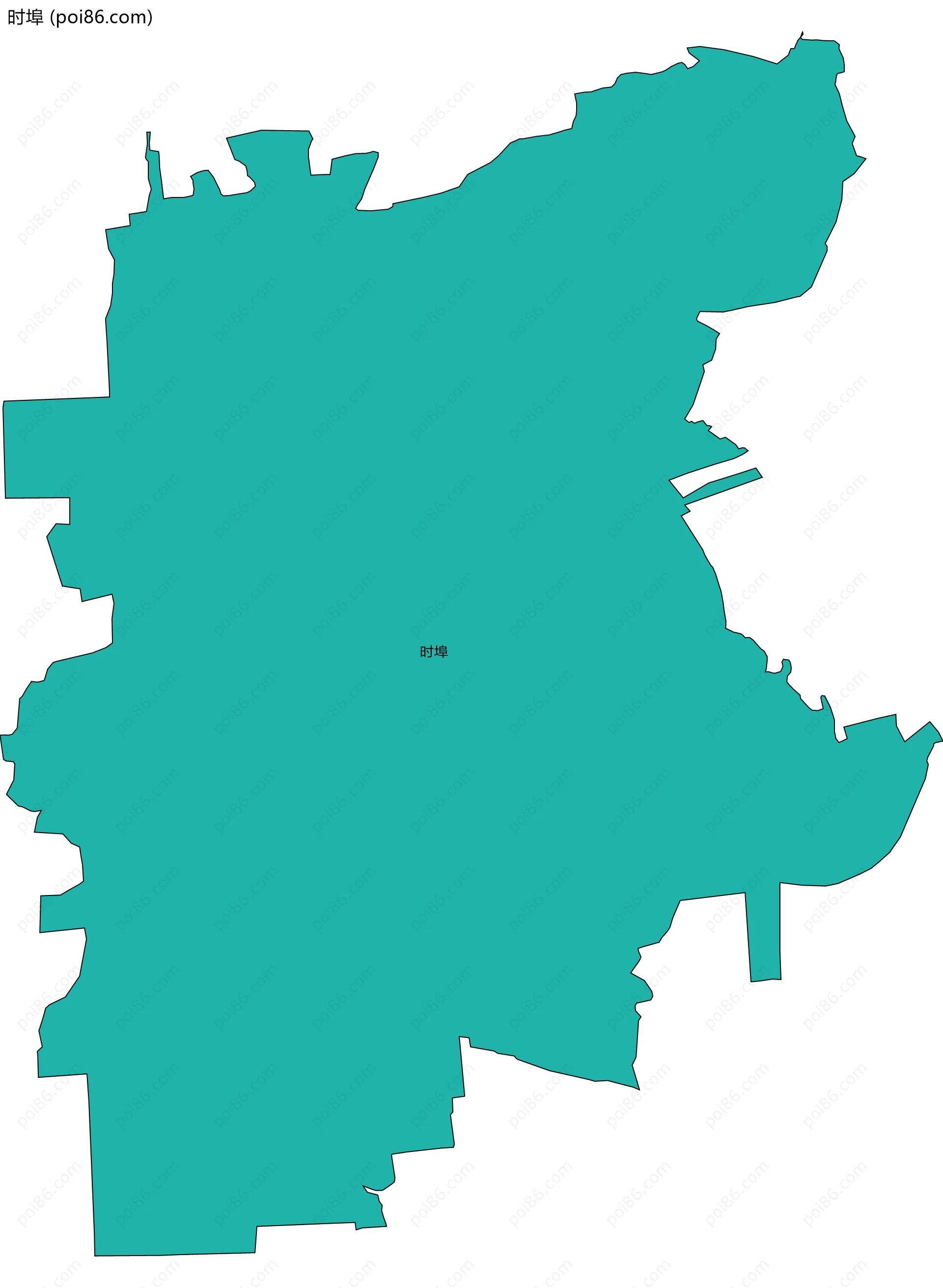 时埠边界地图