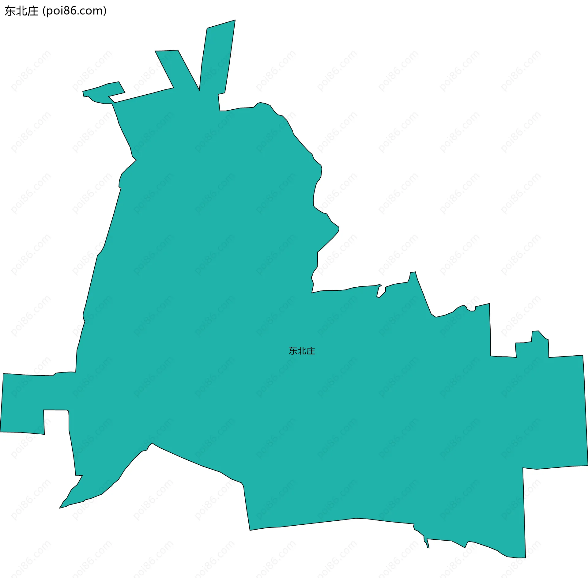 东北庄边界地图