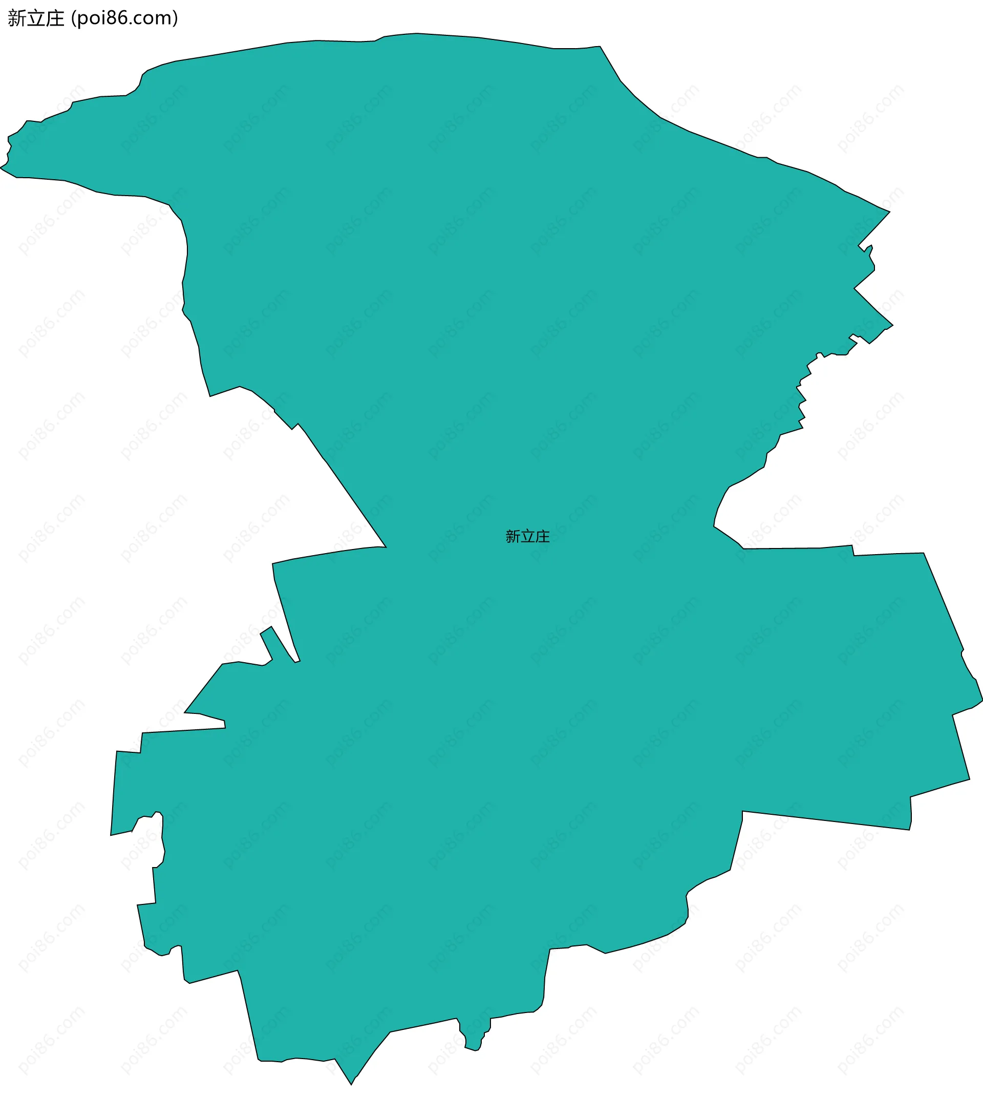新立庄边界地图