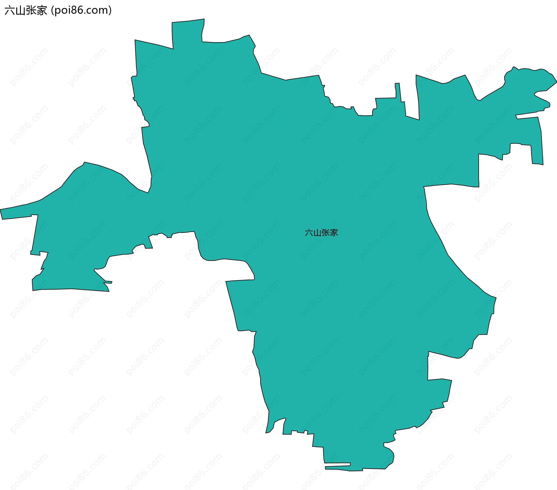 六山张家边界地图