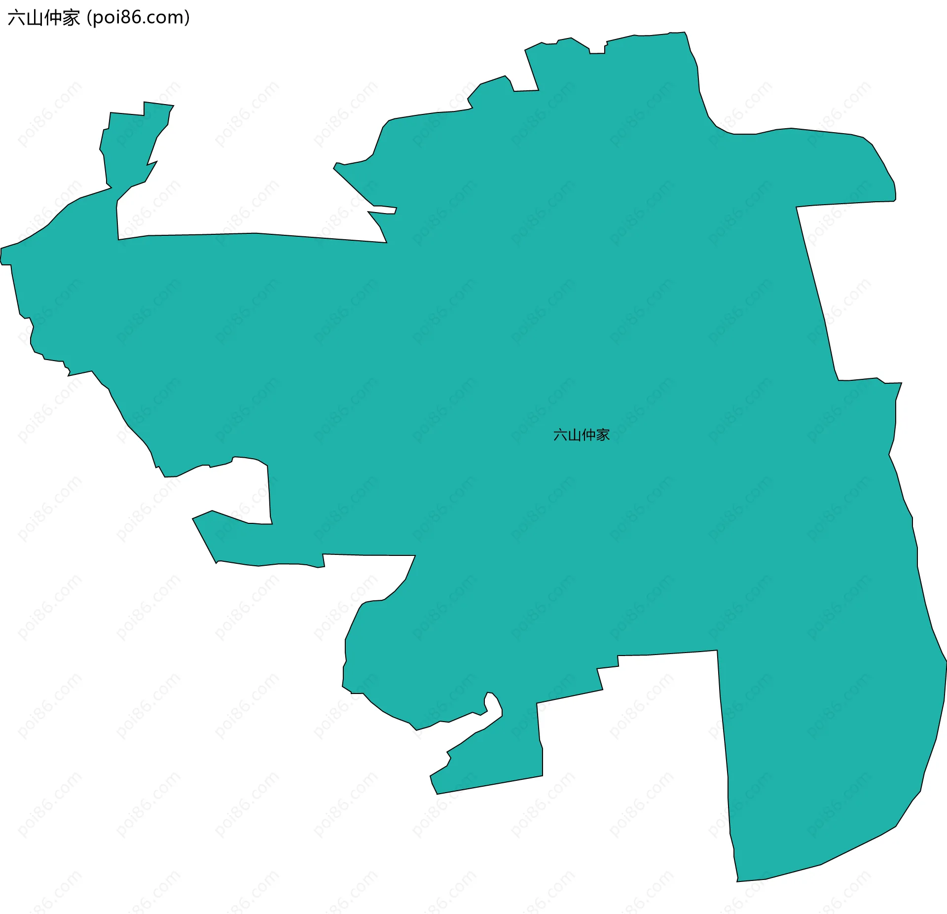 六山仲家边界地图