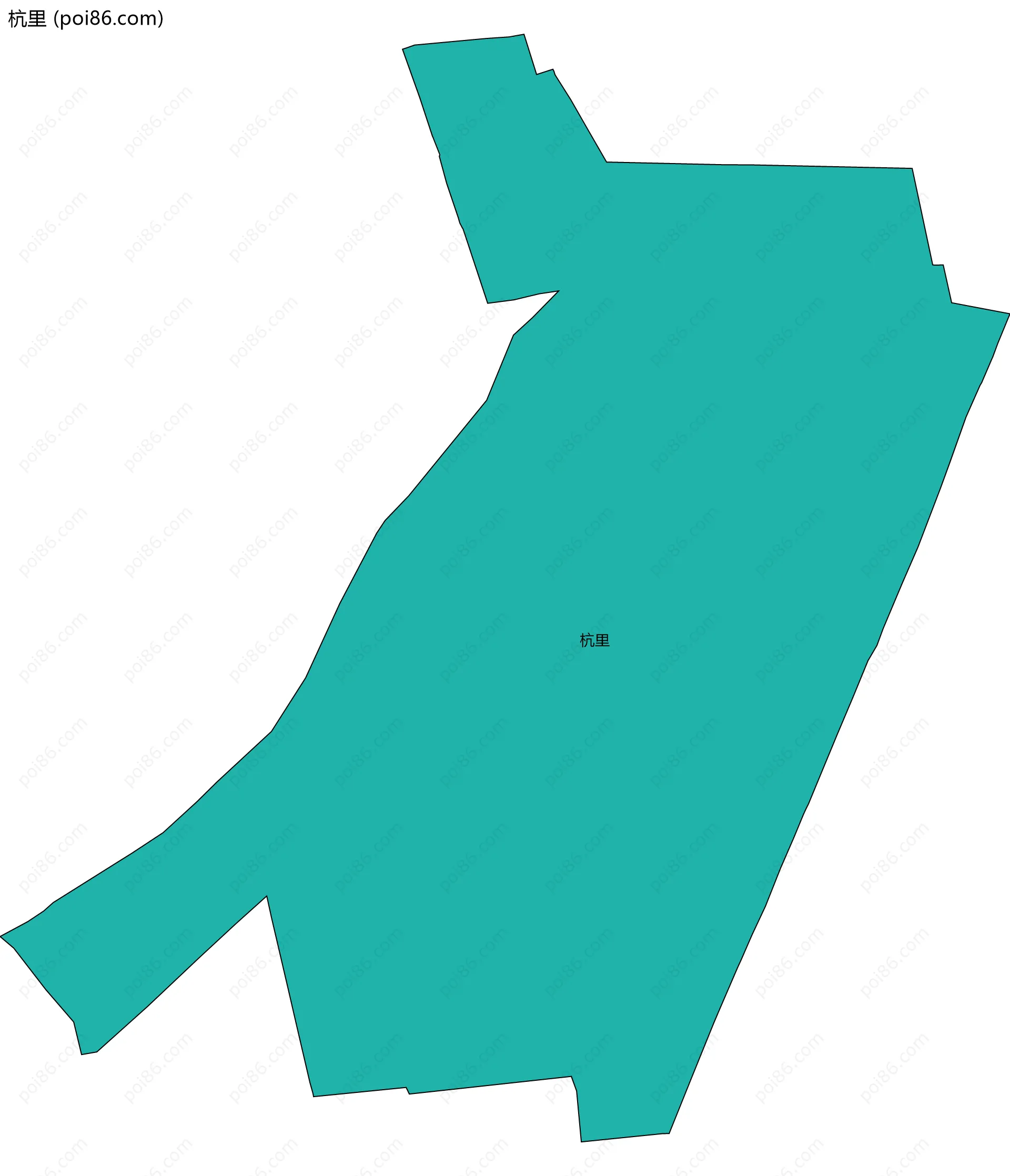 杭里边界地图