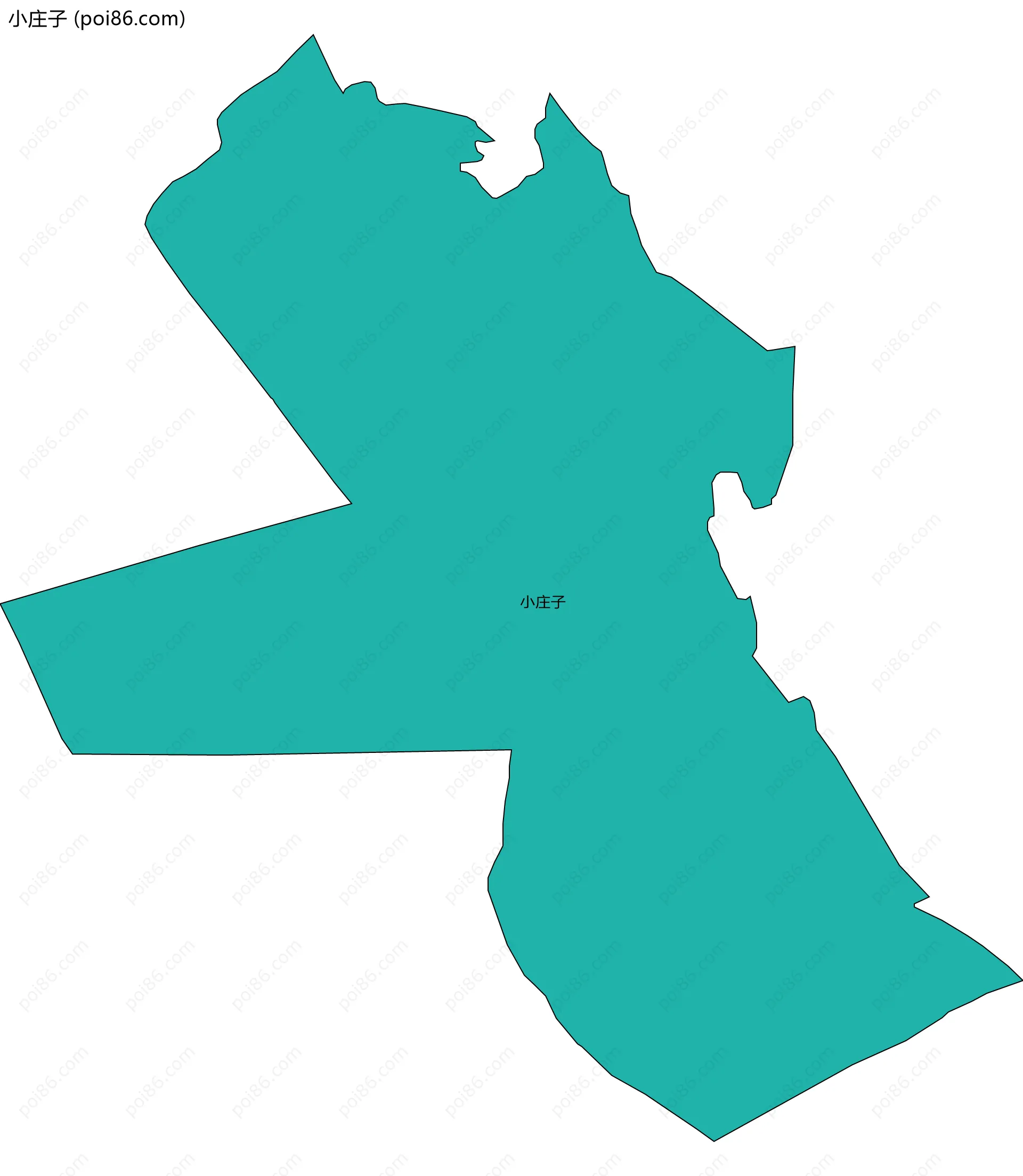 小庄子边界地图