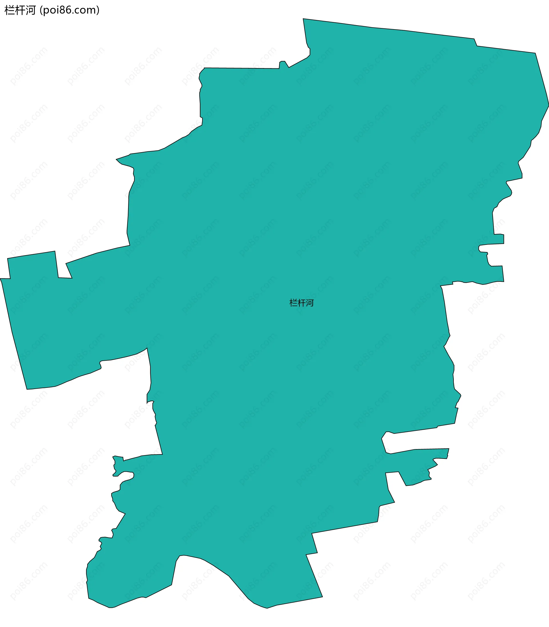 栏杆河边界地图