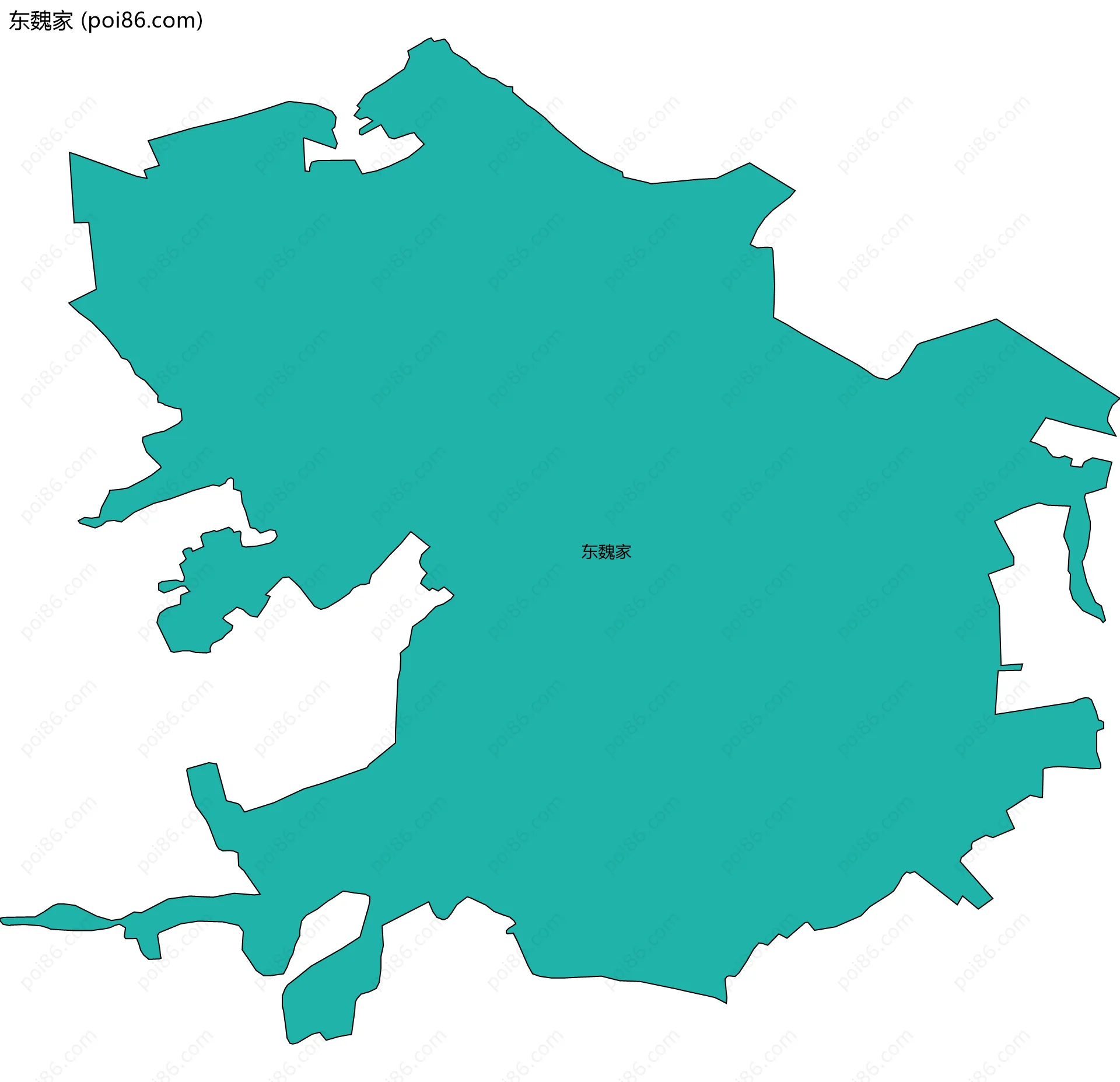 东魏家边界地图