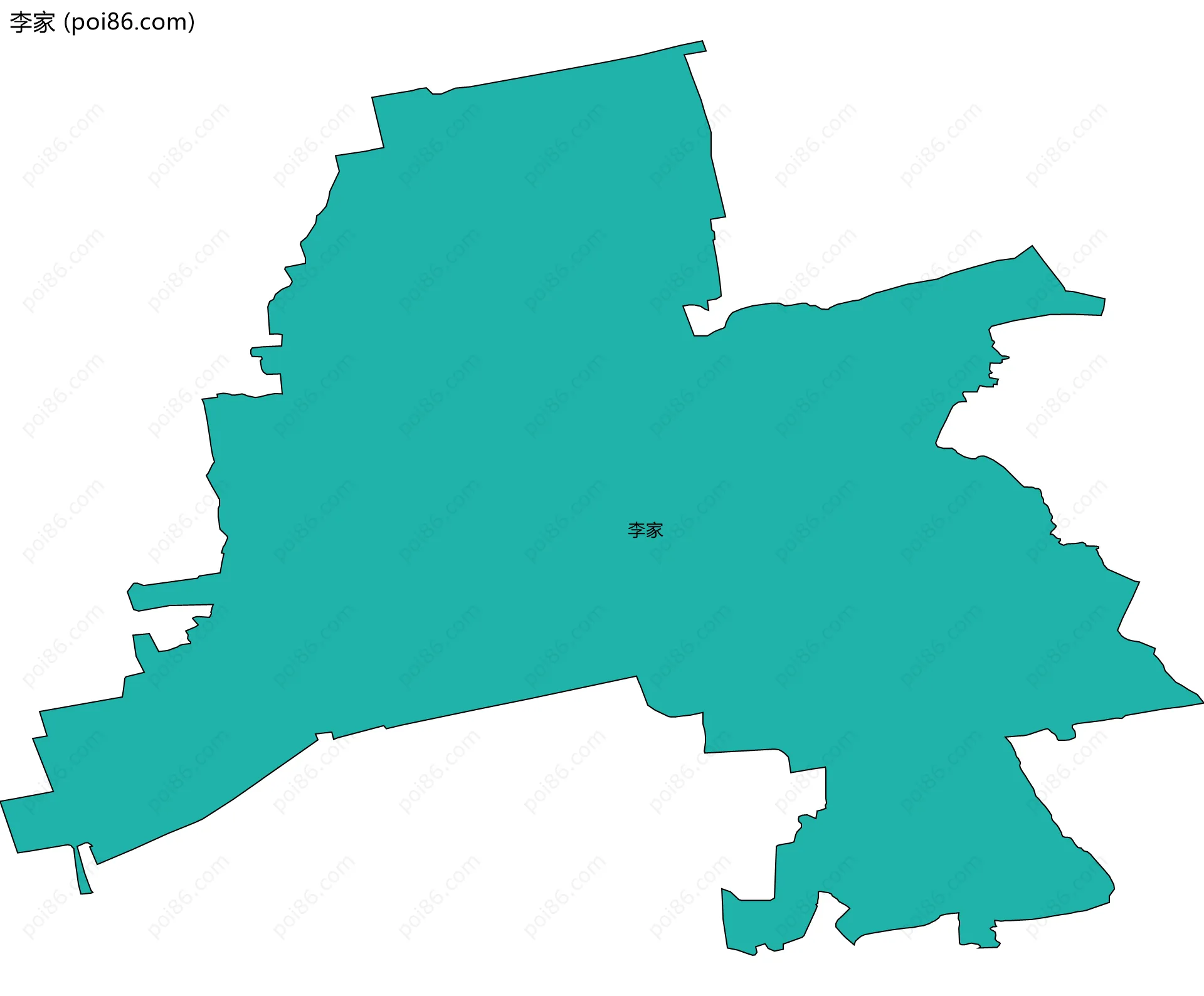 李家边界地图