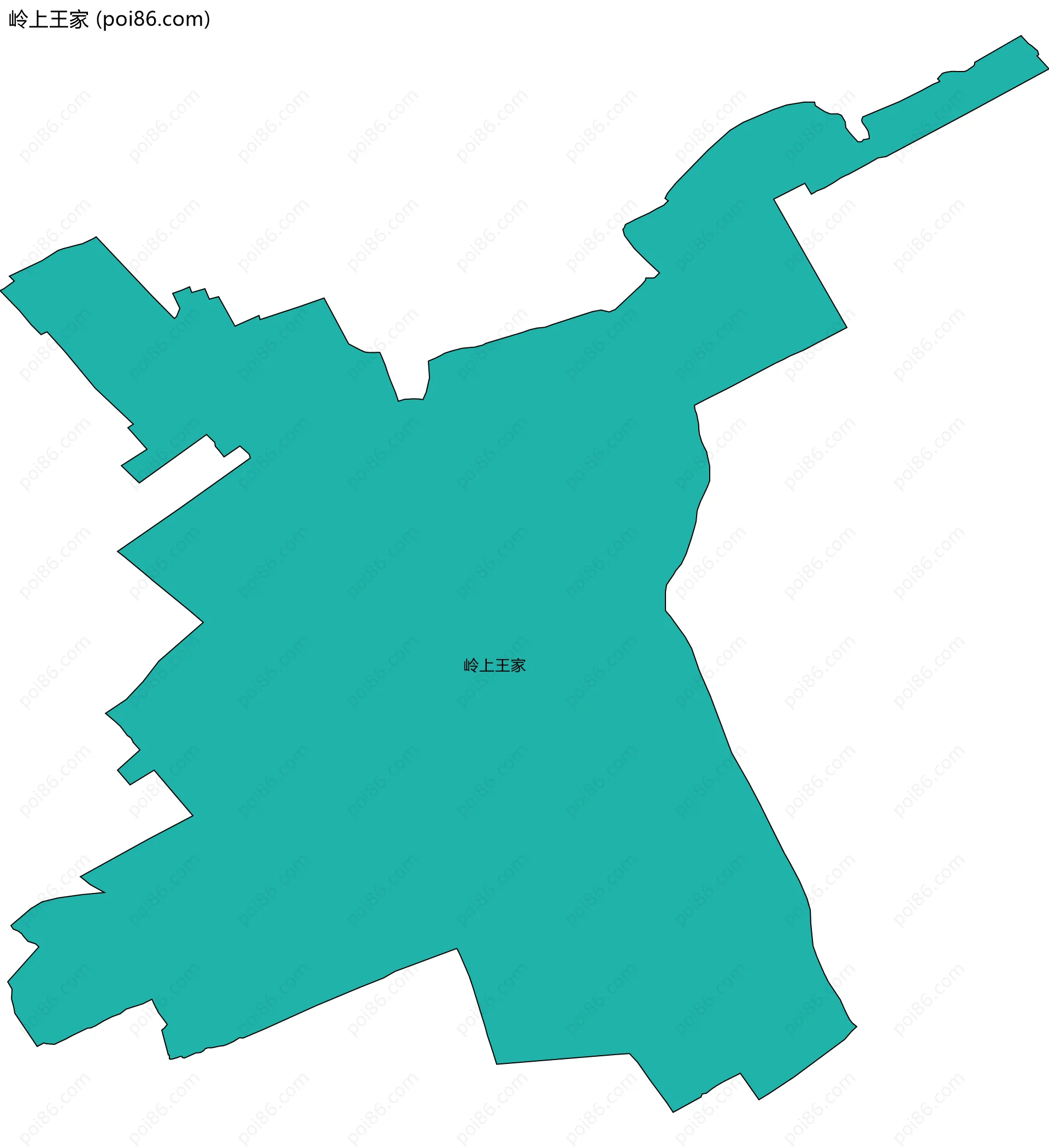 岭上王家边界地图