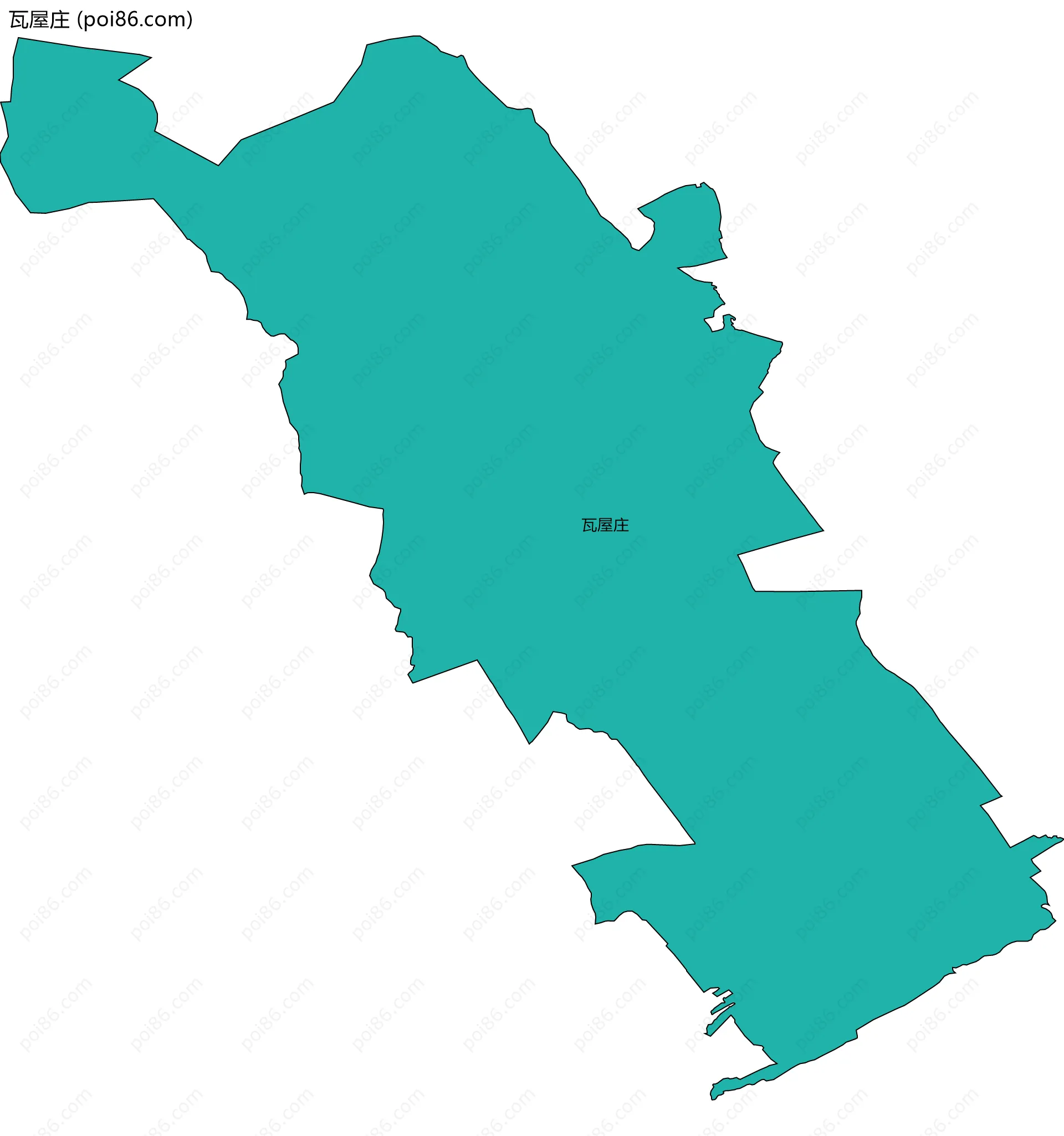瓦屋庄边界地图