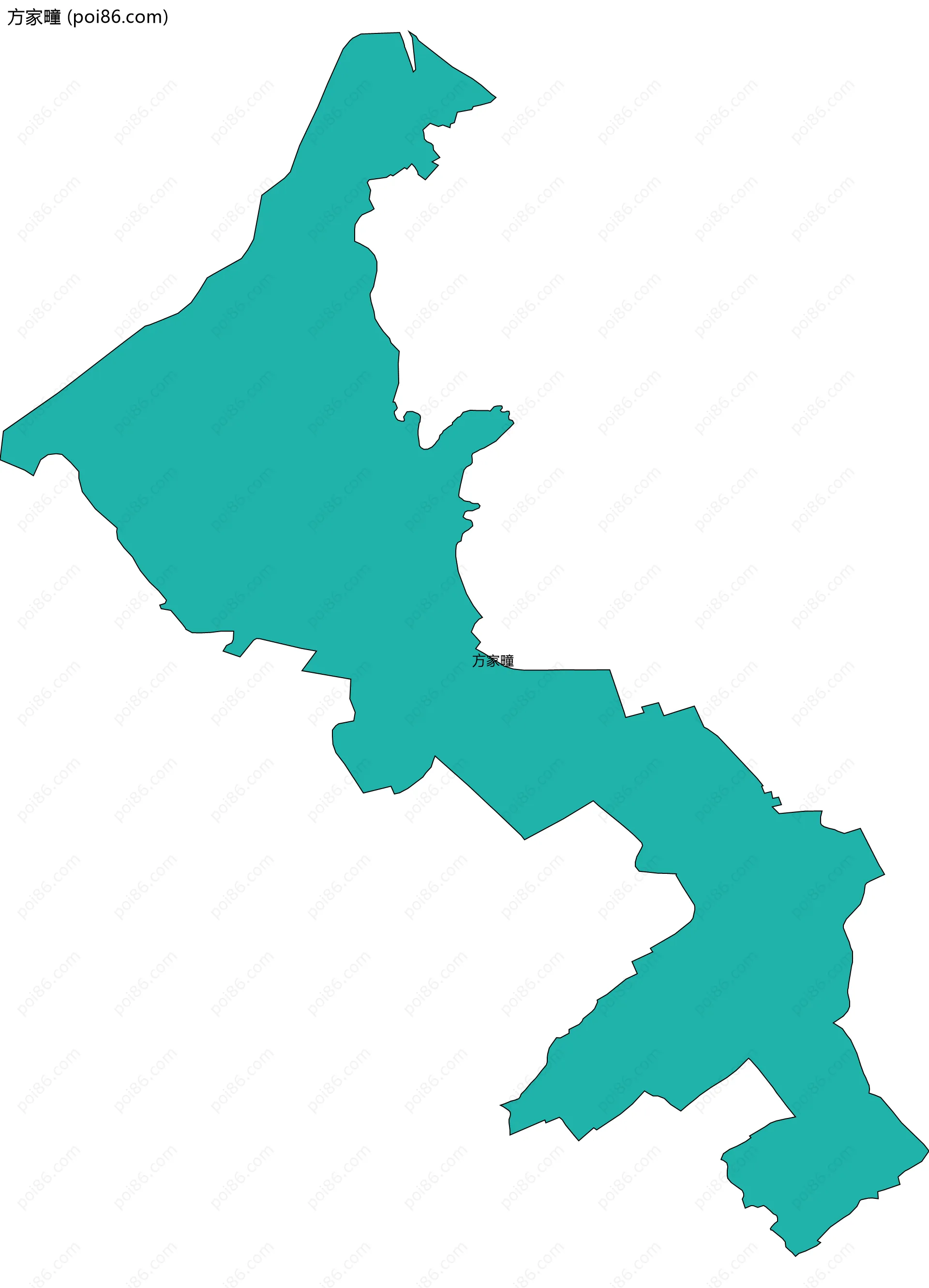 方家疃边界地图