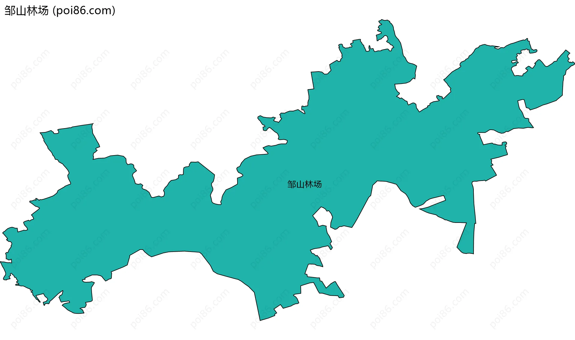 邹山林场边界地图