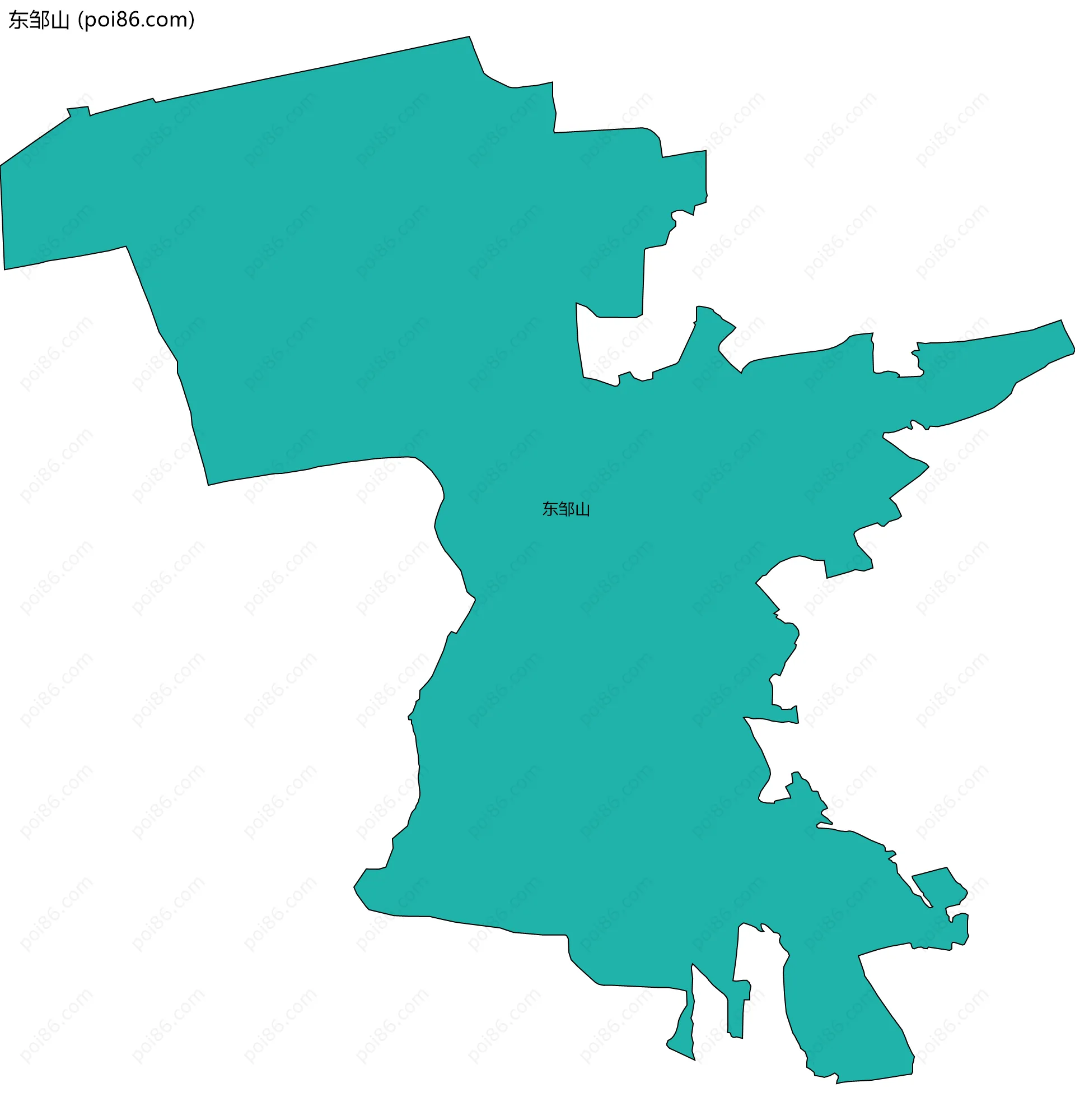 东邹山边界地图