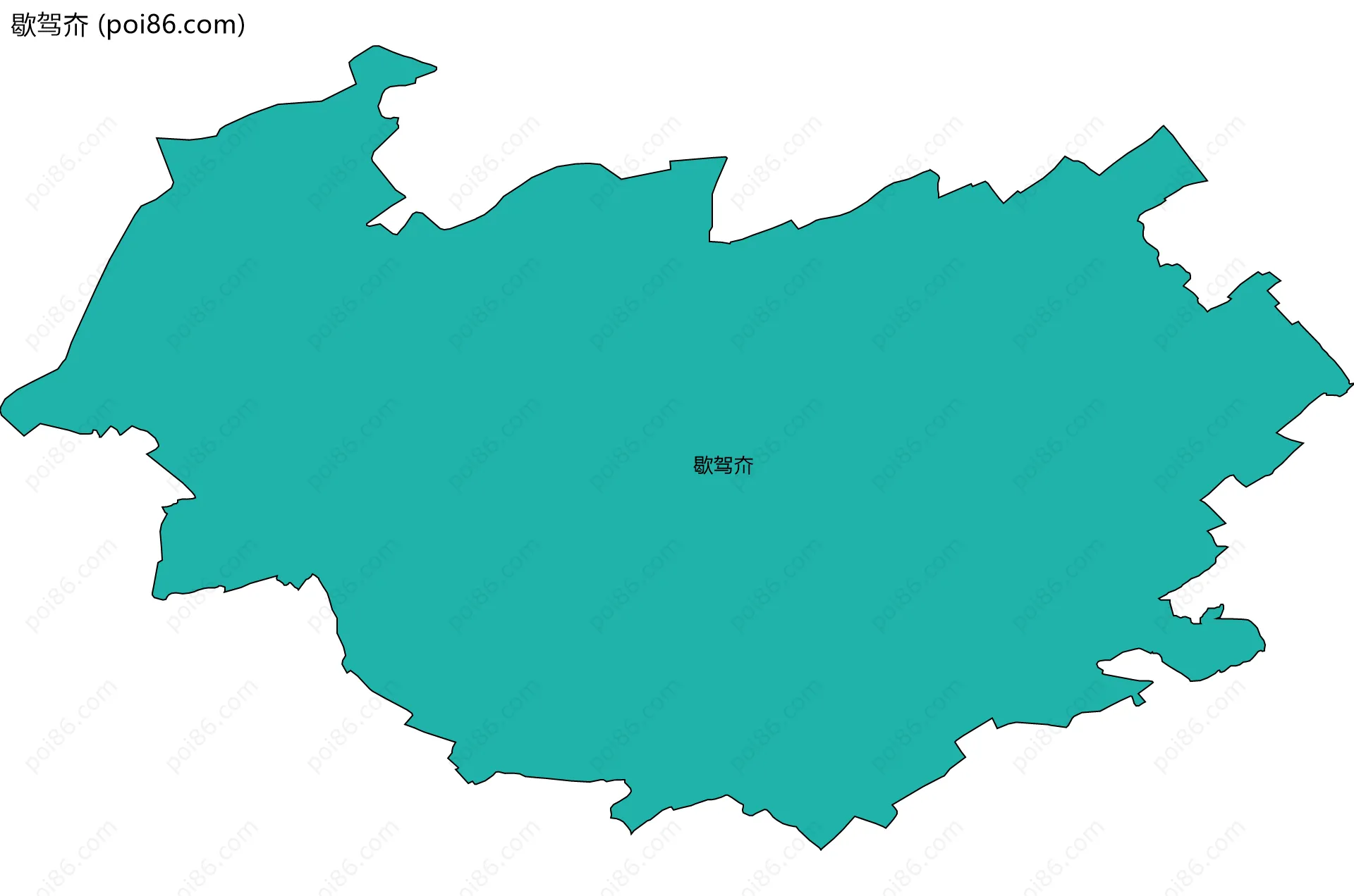 歇驾夼边界地图