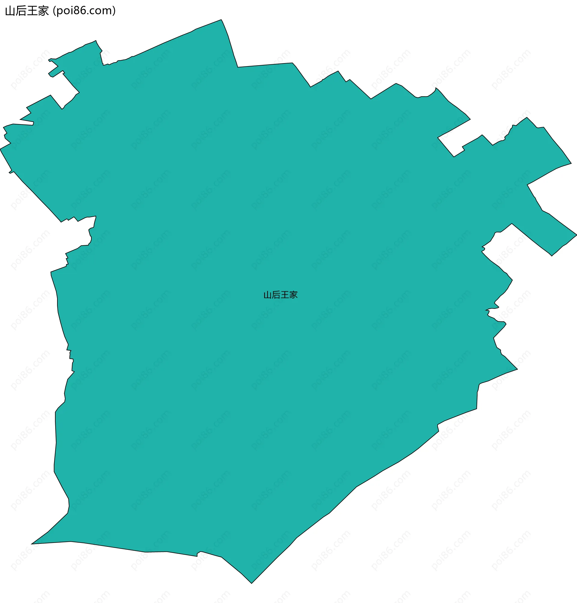 山后王家边界地图