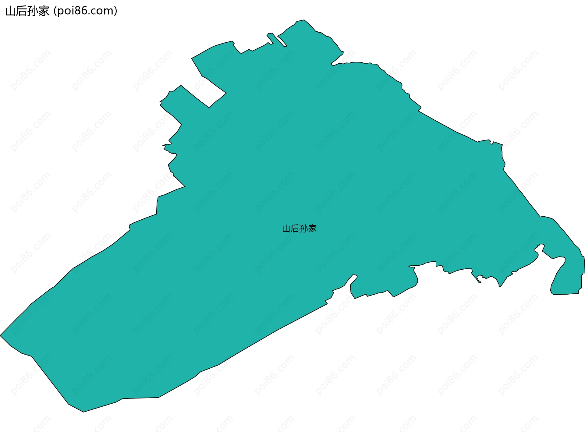 山后孙家边界地图