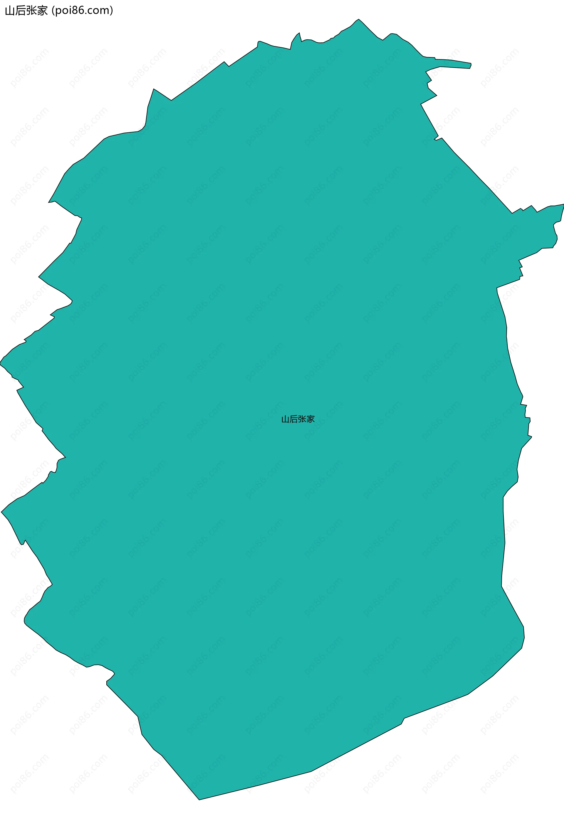 山后张家边界地图