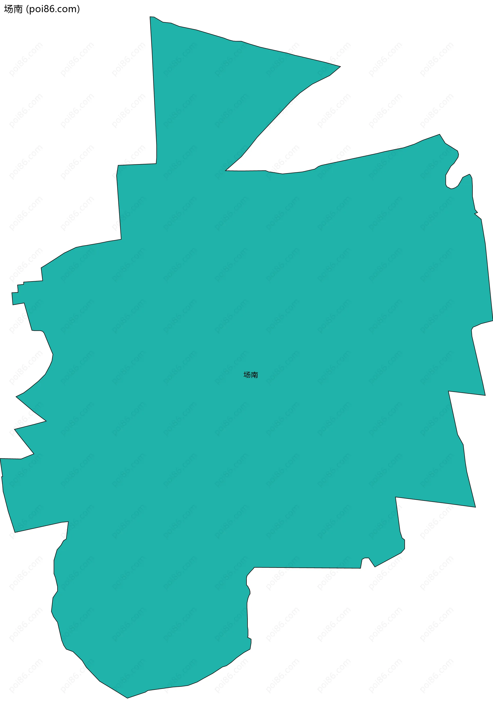 场南边界地图