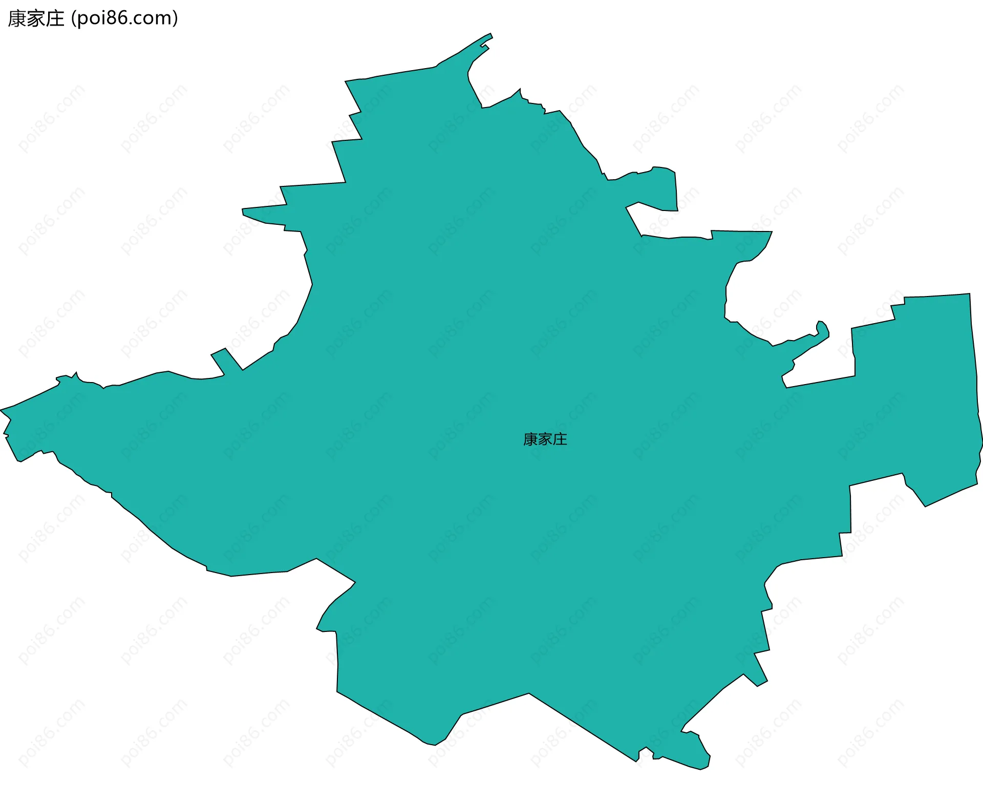 康家庄边界地图