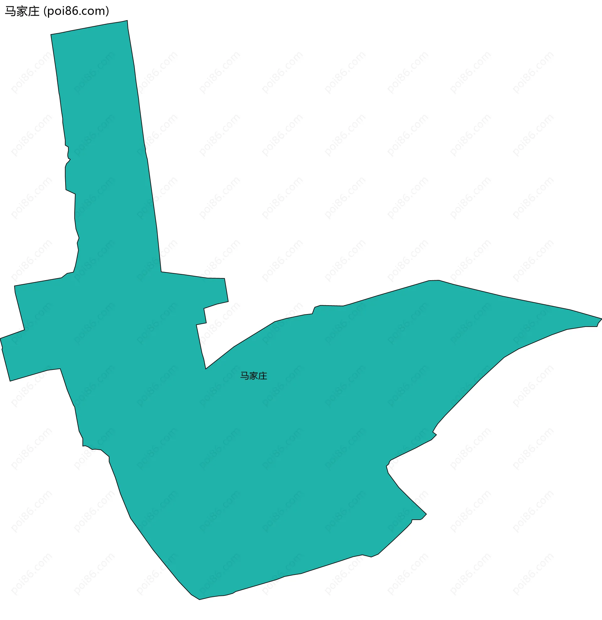 马家庄边界地图
