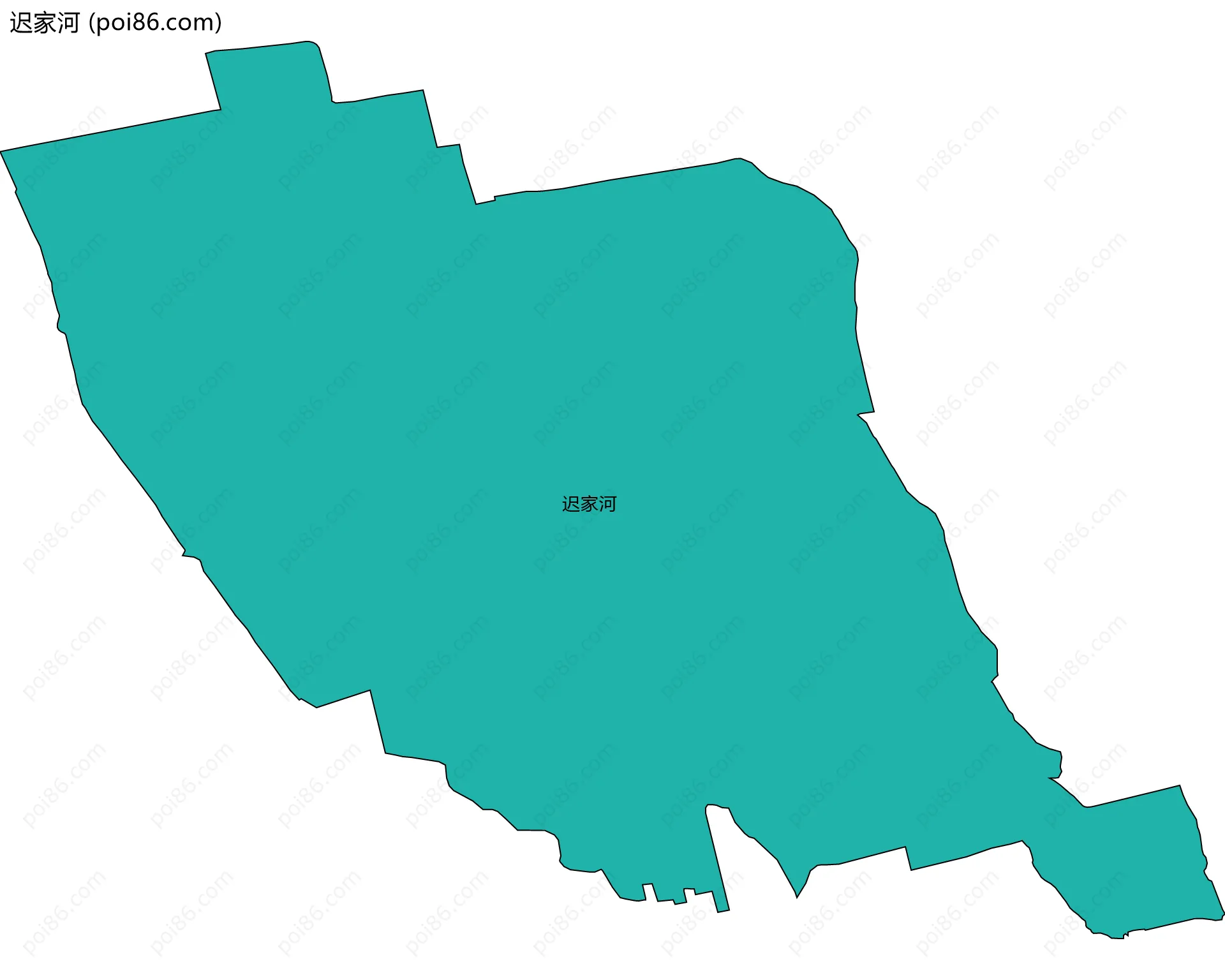 迟家河边界地图
