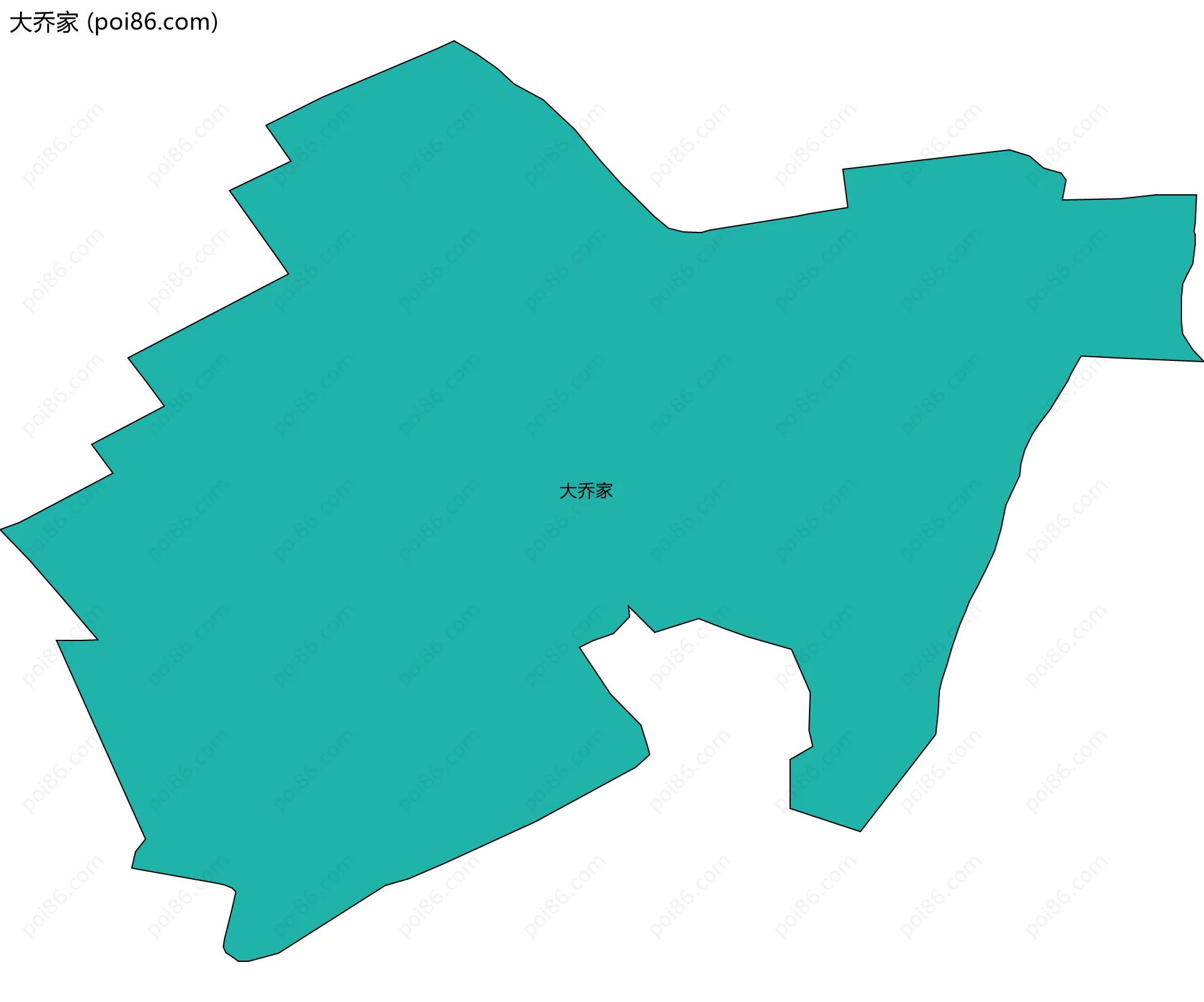 大乔家边界地图