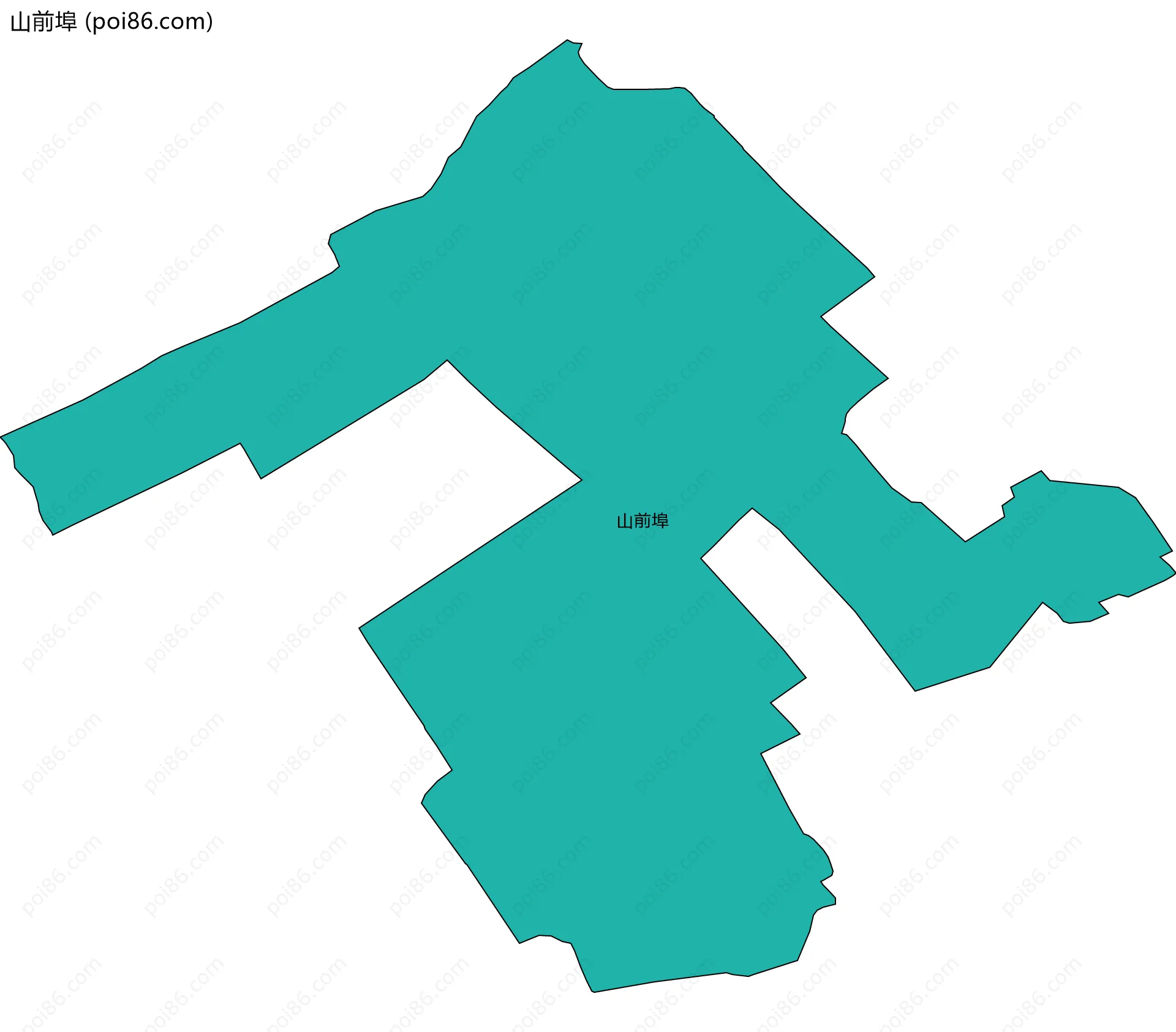 山前埠边界地图