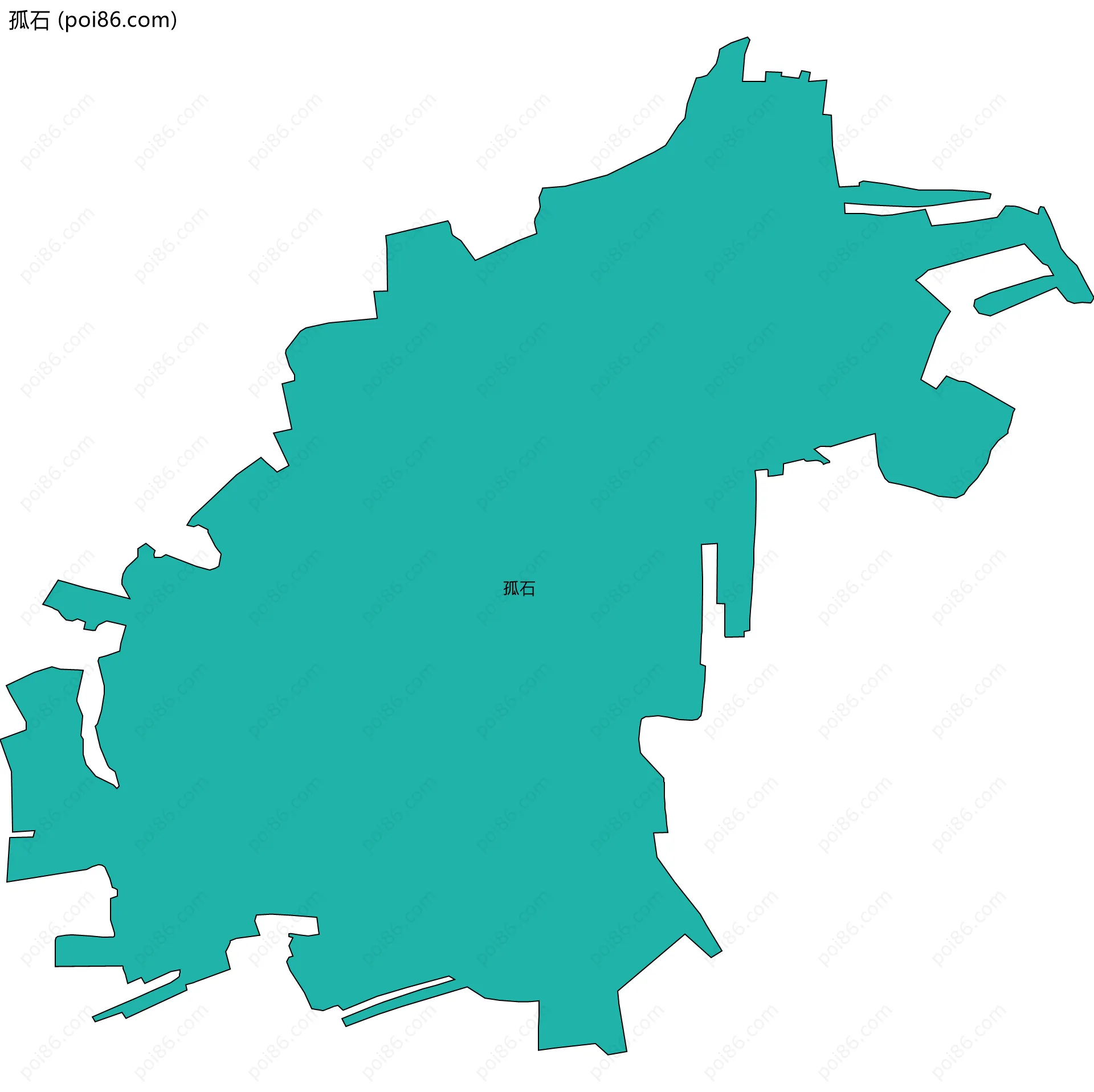 孤石边界地图