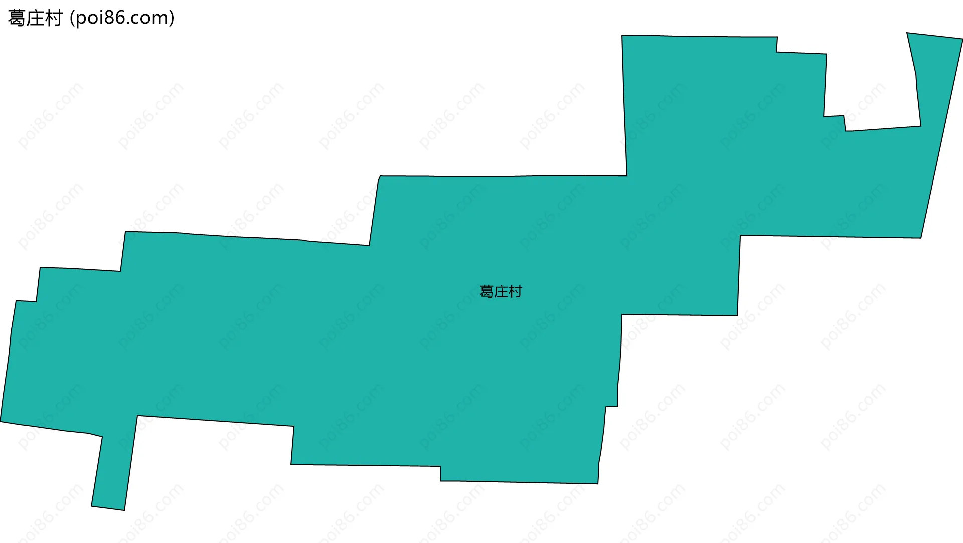 葛庄村边界地图