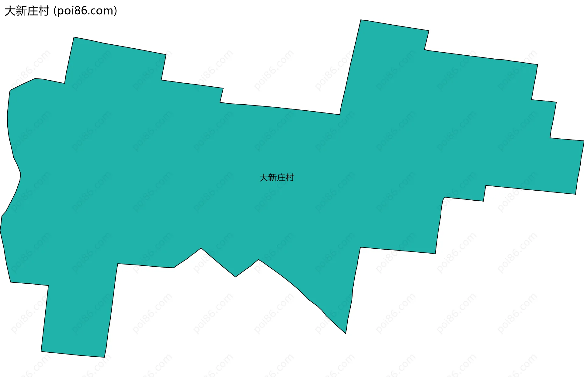 大新庄村边界地图