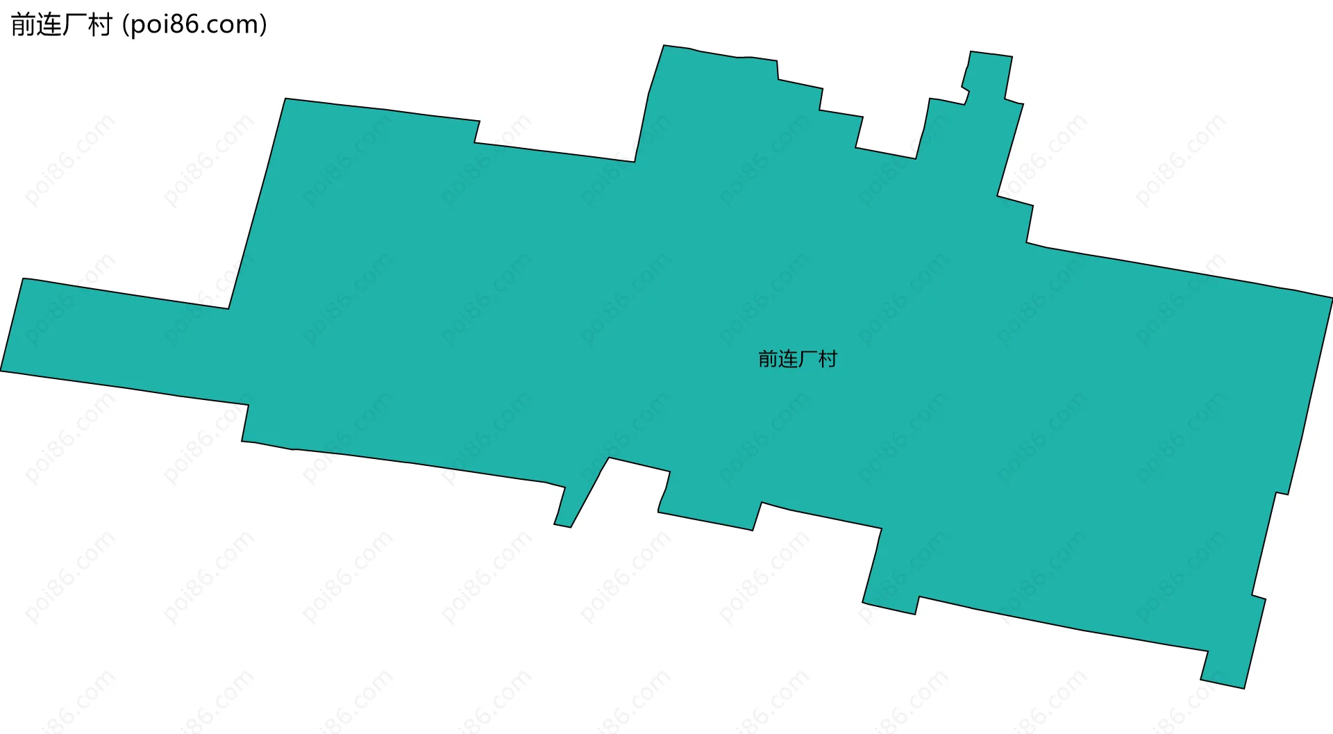 前连厂村边界地图