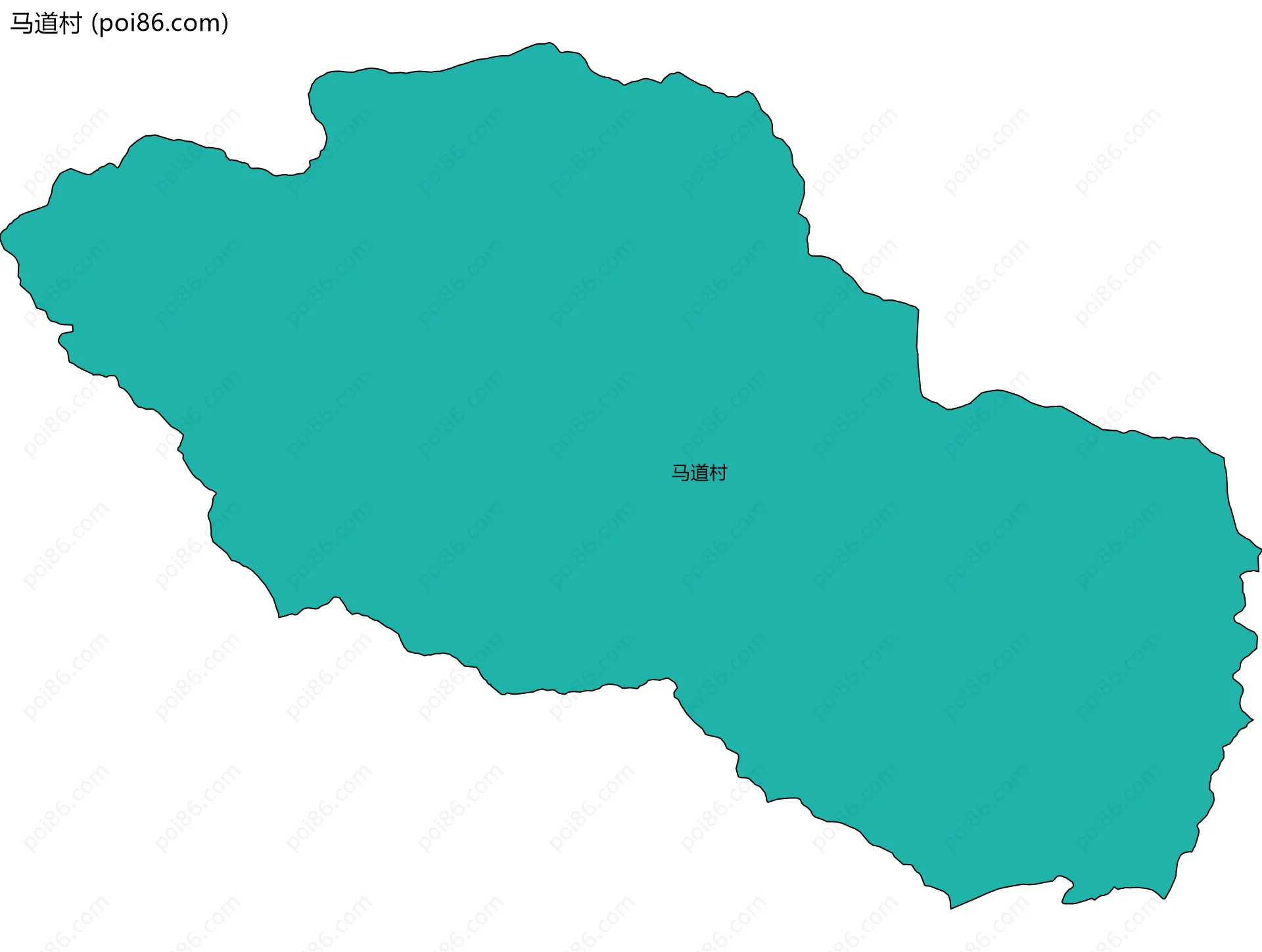 马道村边界地图