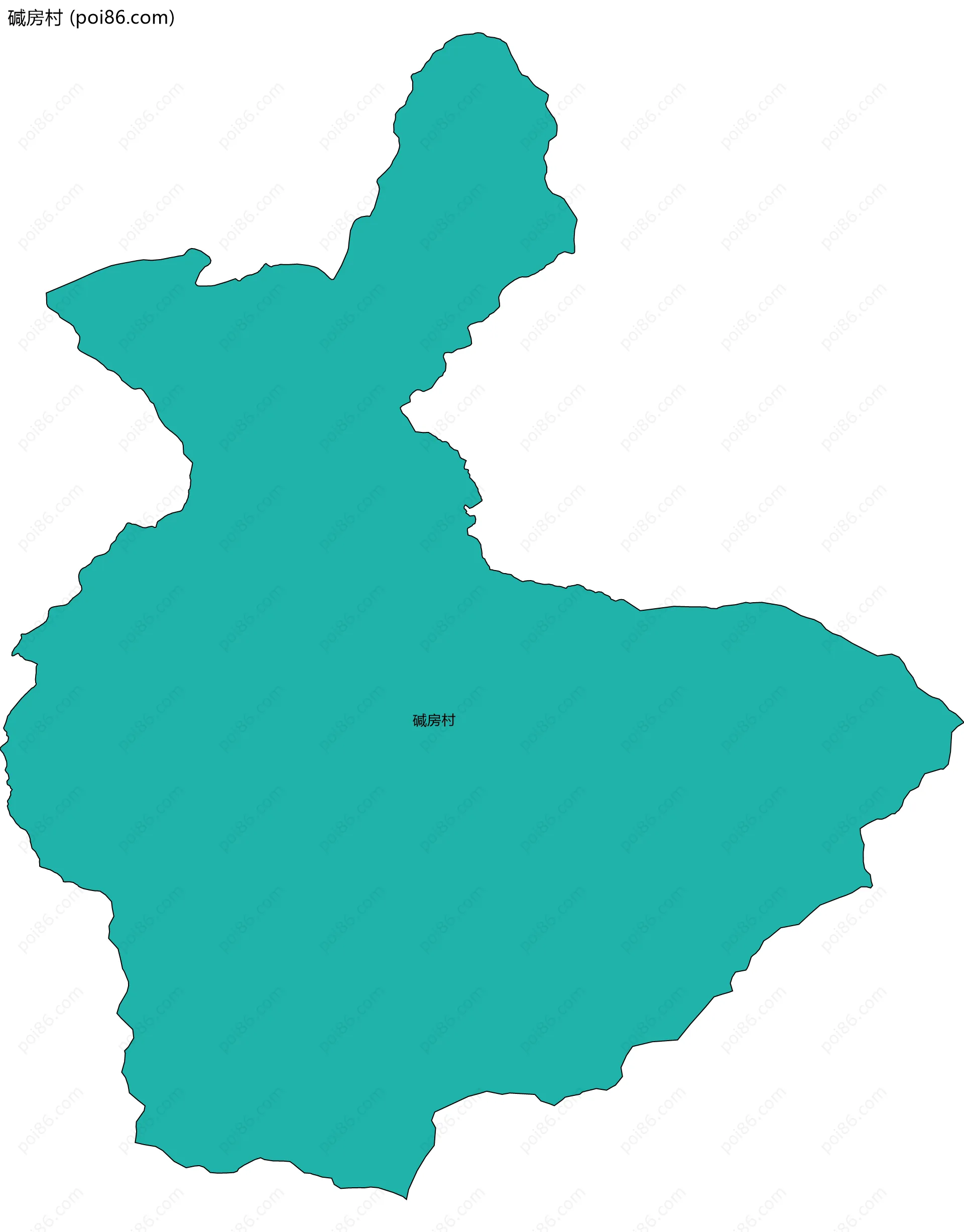 碱房村边界地图