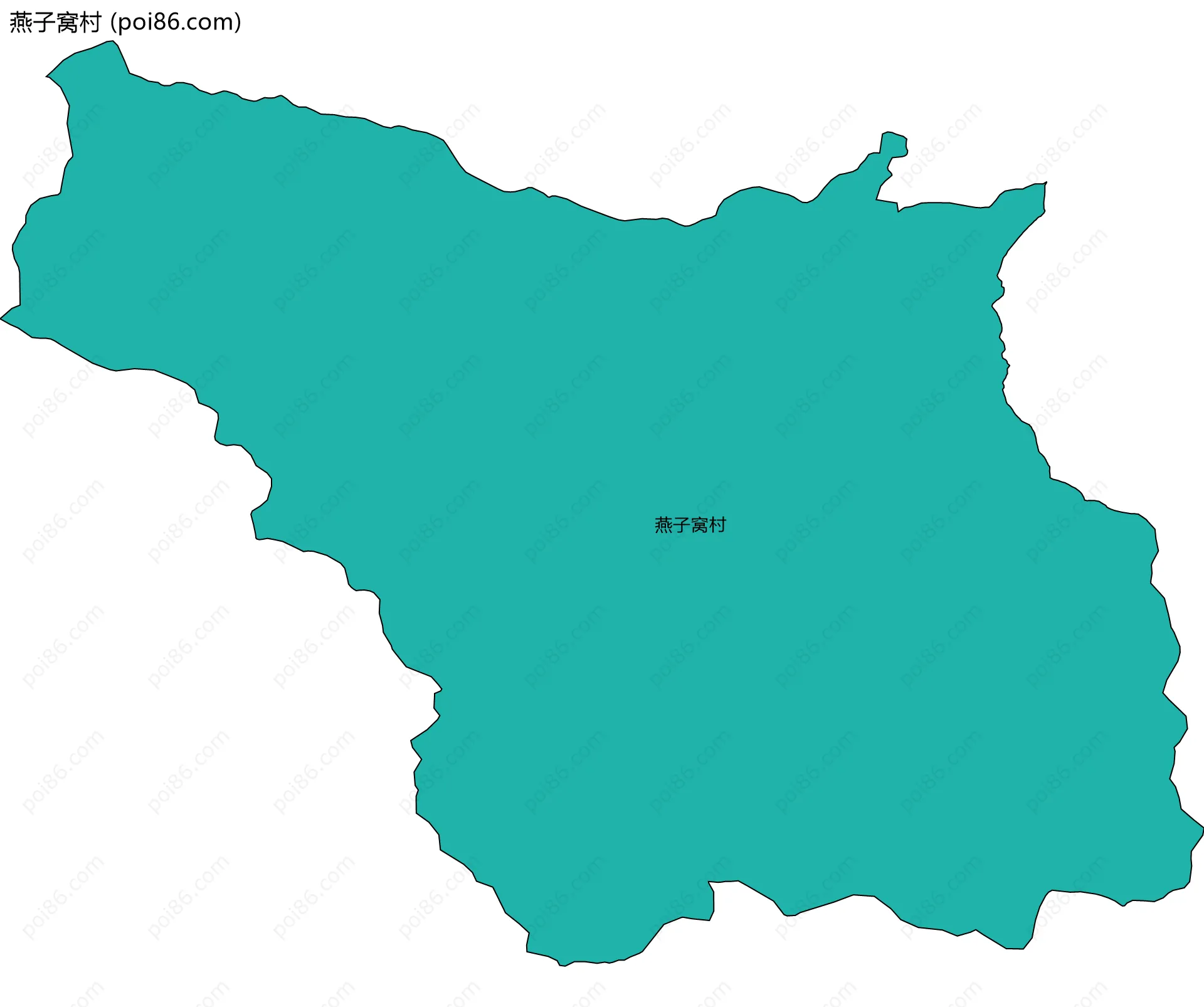 燕子窝村边界地图