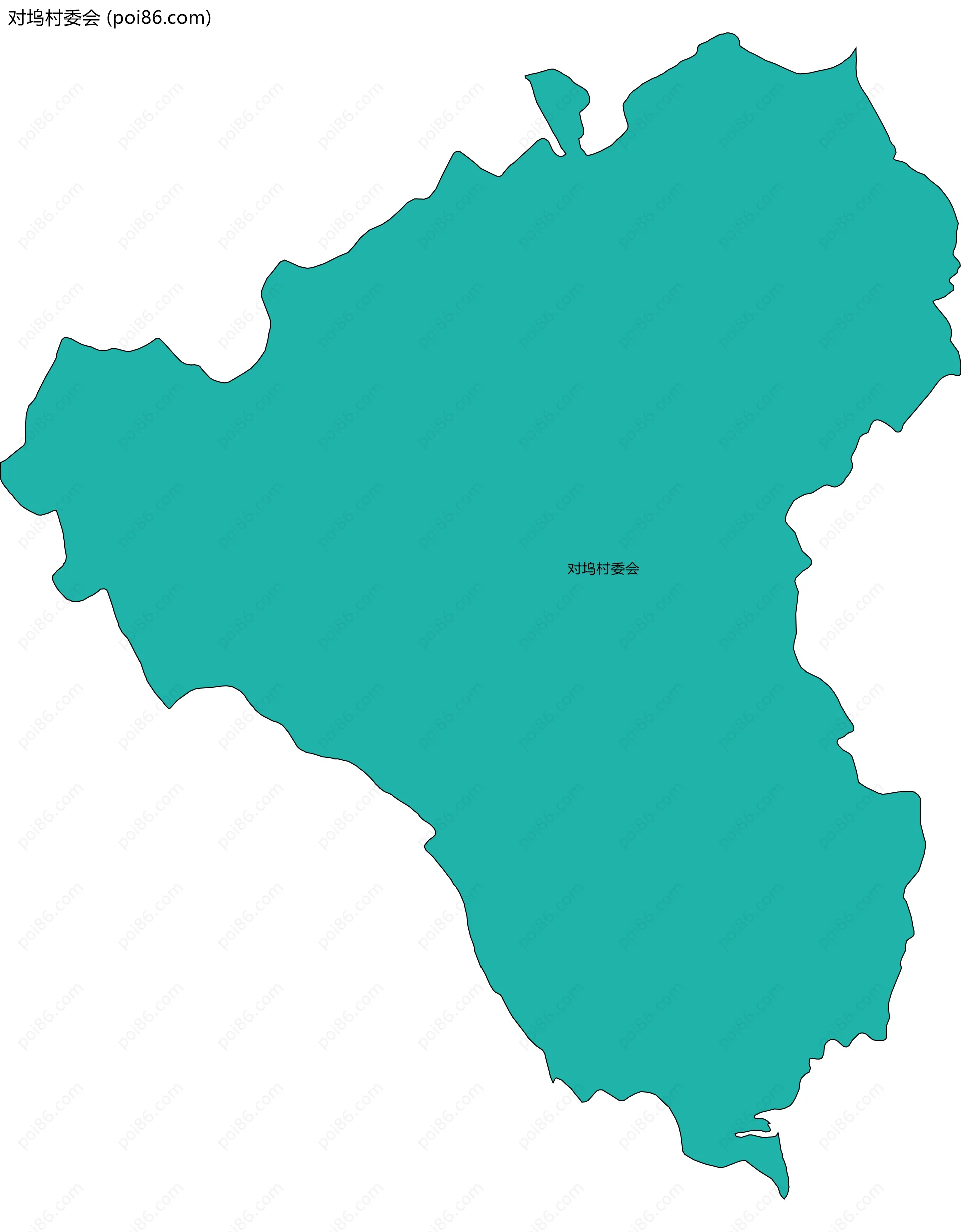 对坞村委会边界地图