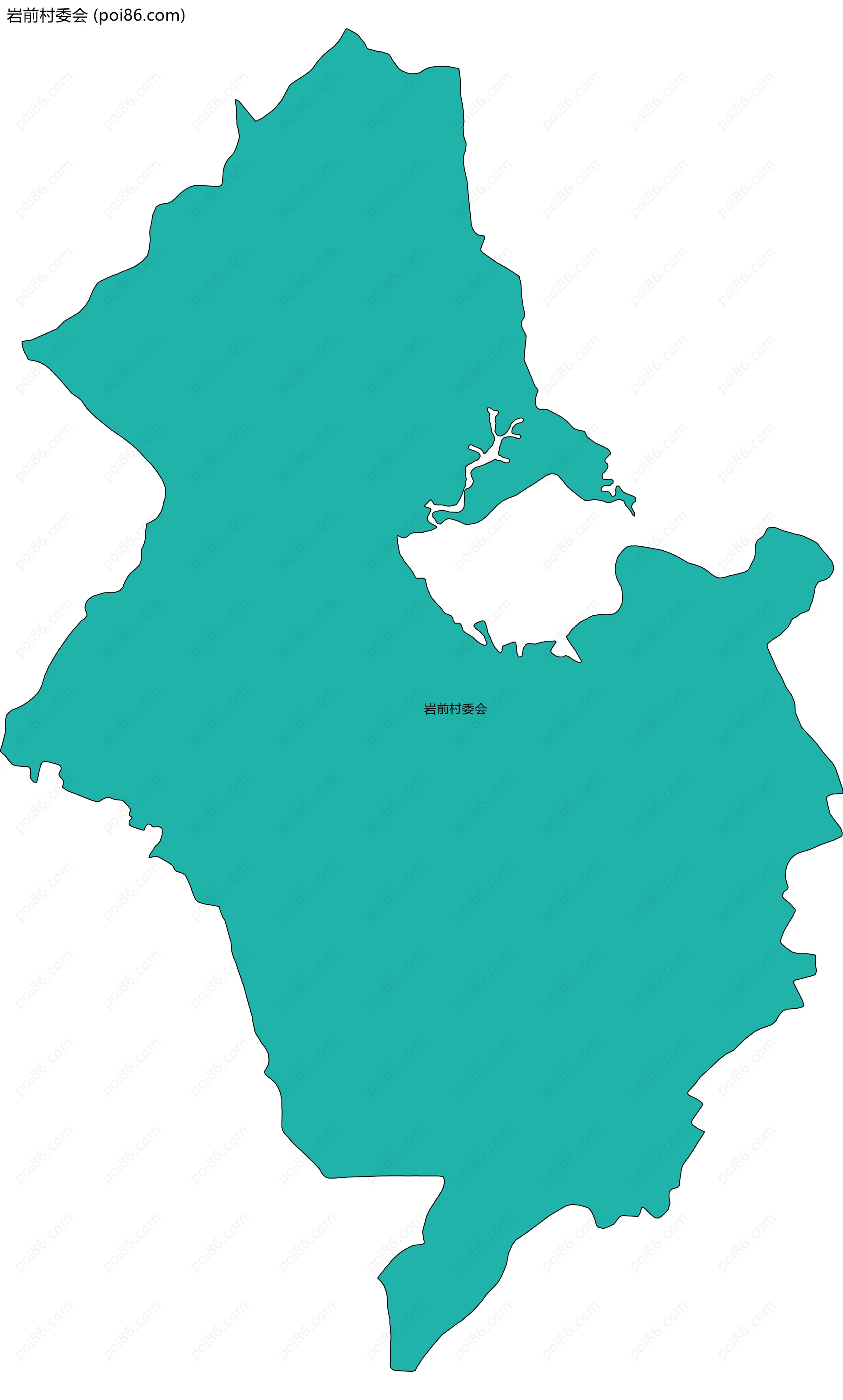 岩前村委会边界地图