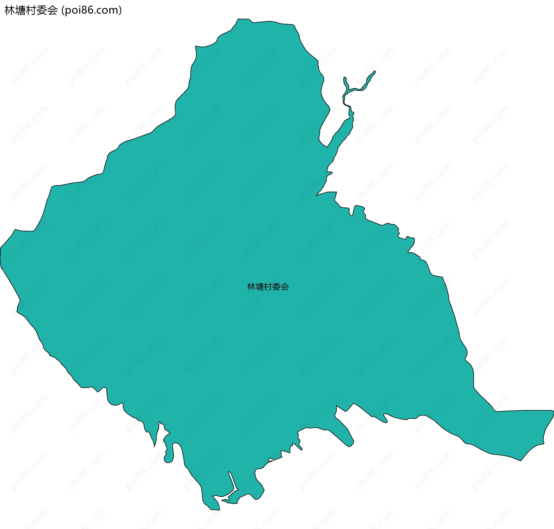 林塘村委会边界地图