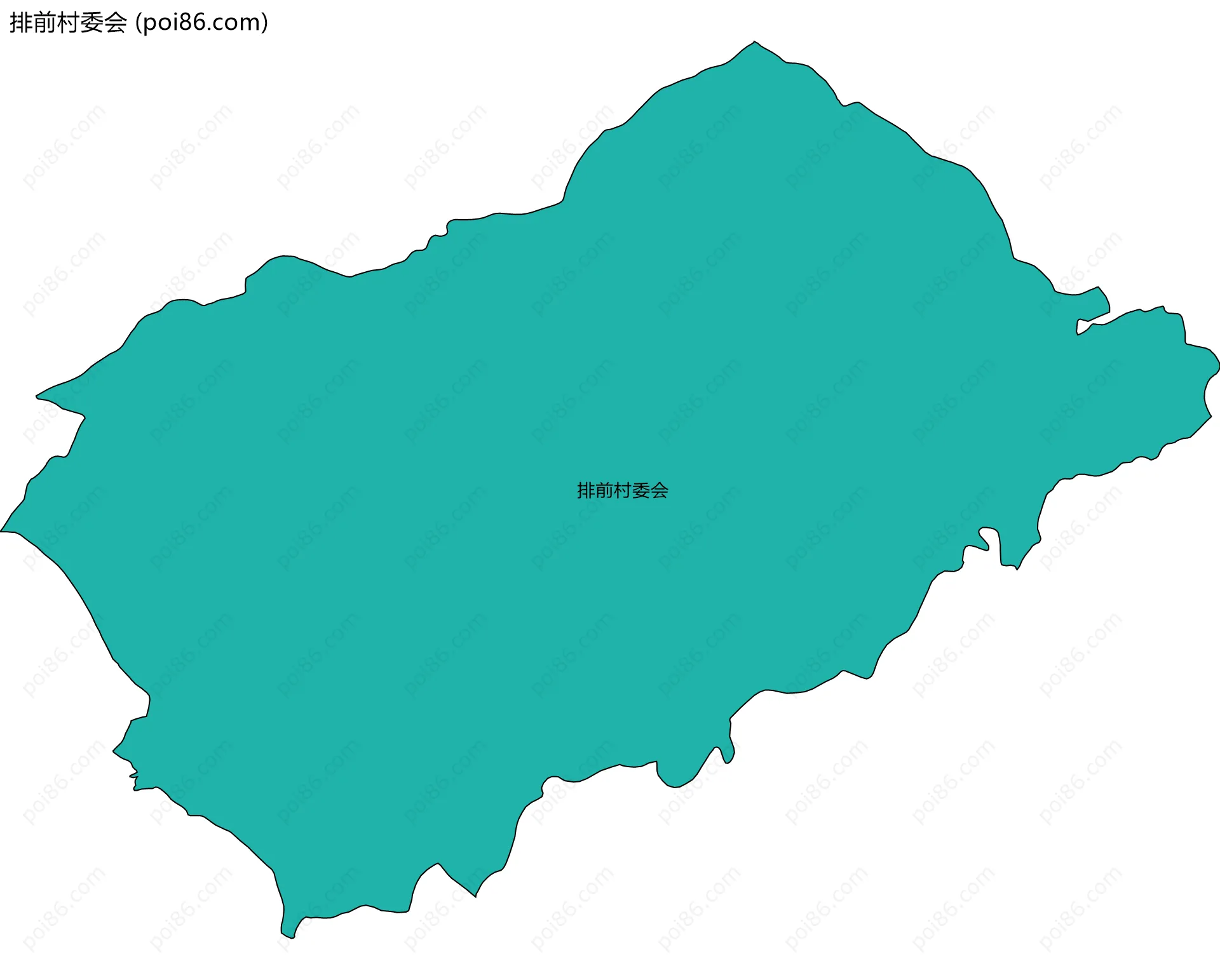 排前村委会边界地图