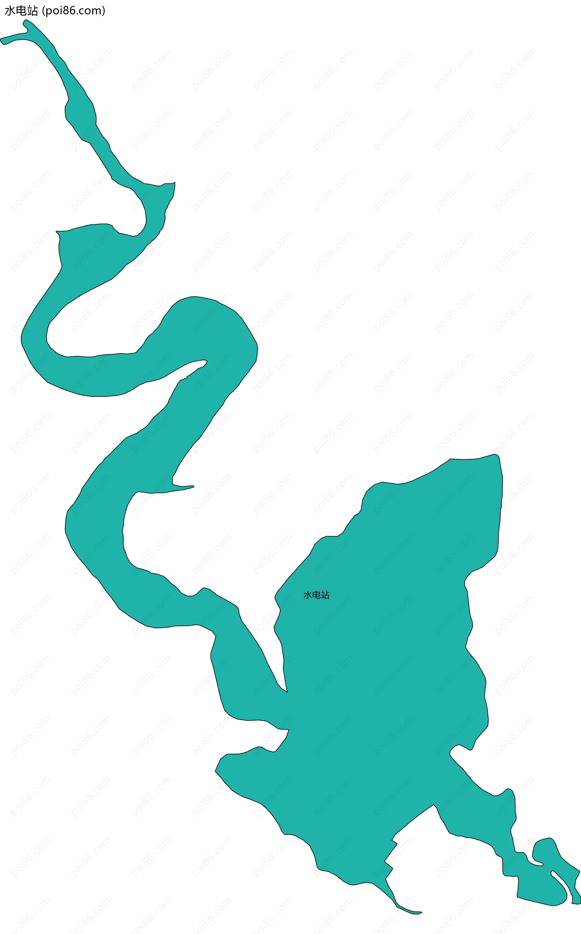 水电站边界地图