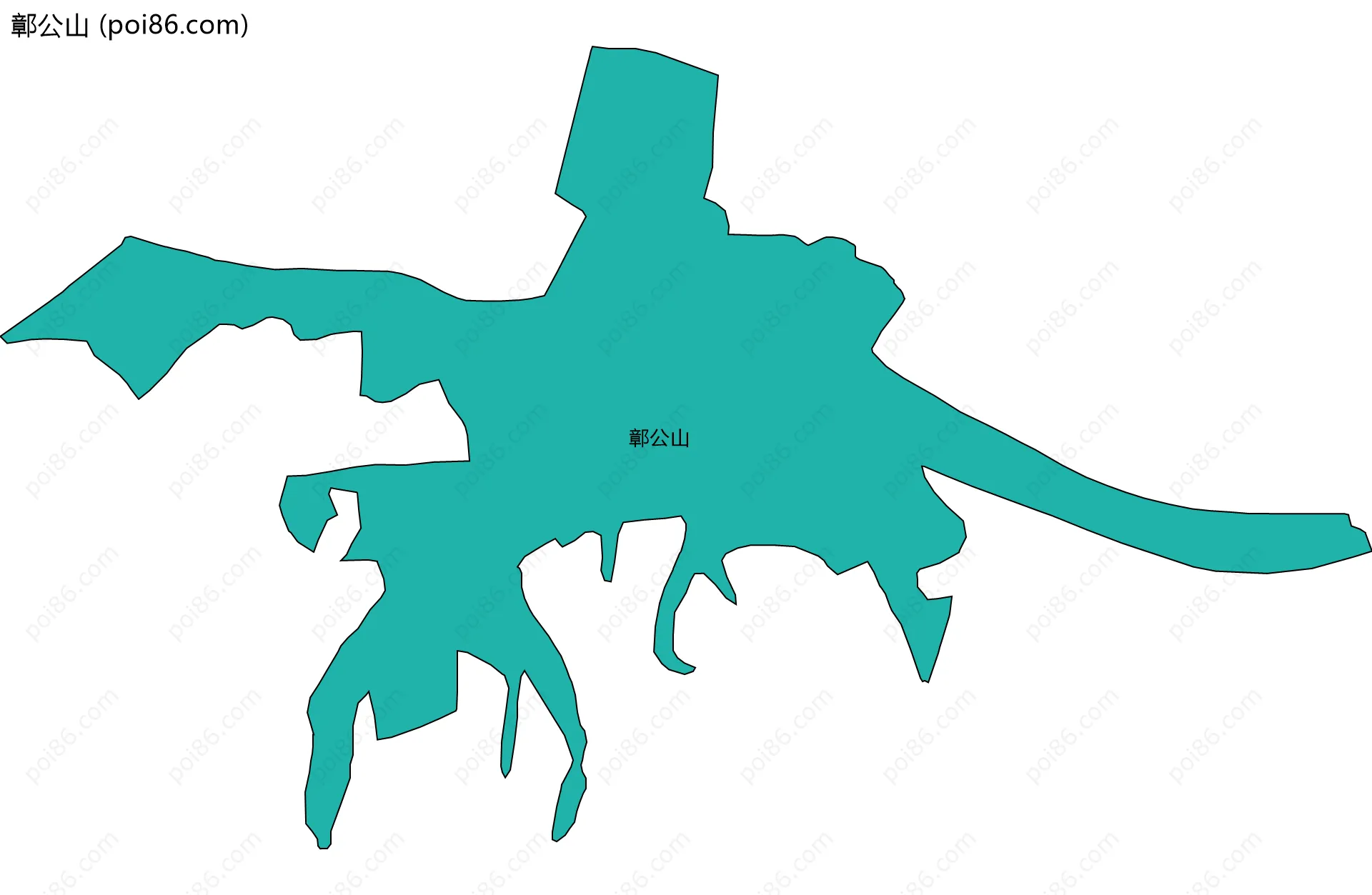 鄣公山边界地图