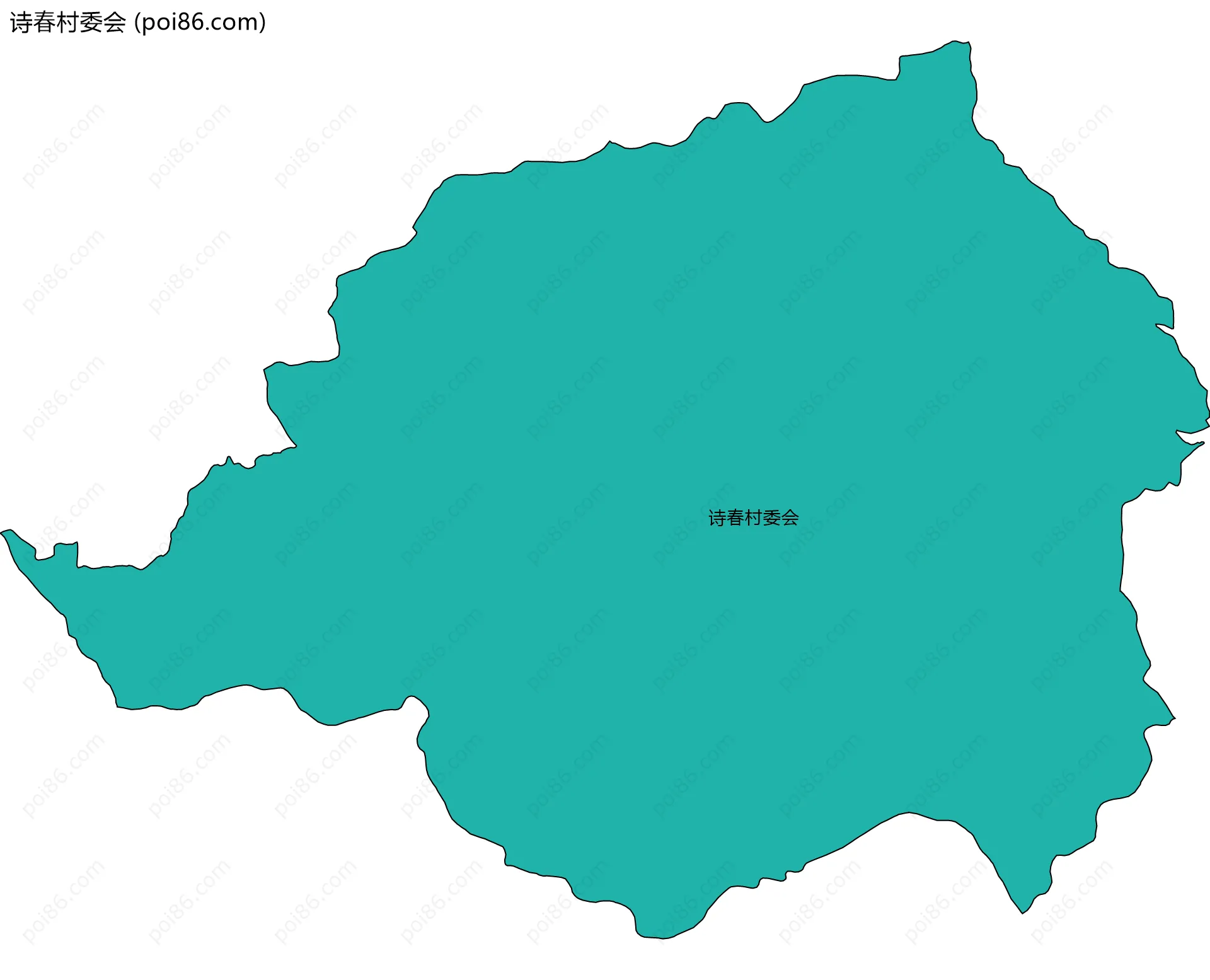 诗春村委会边界地图