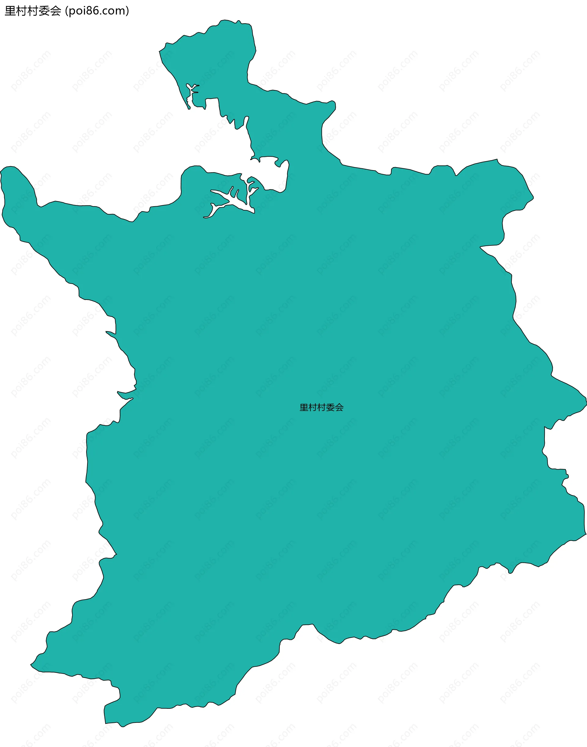 里村村委会边界地图