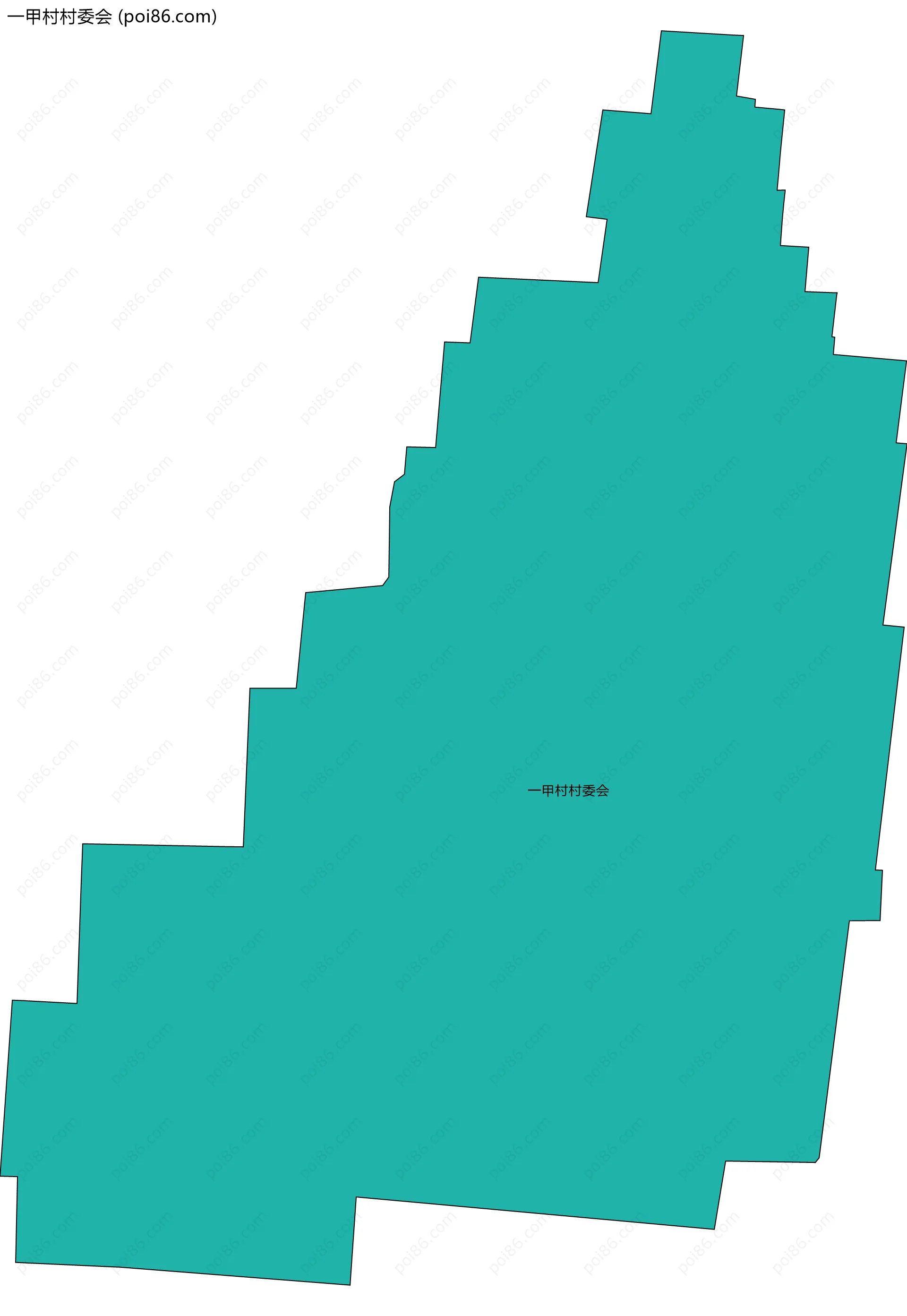 一甲村村委会边界地图
