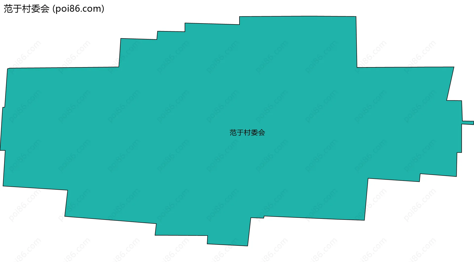 范于村委会边界地图