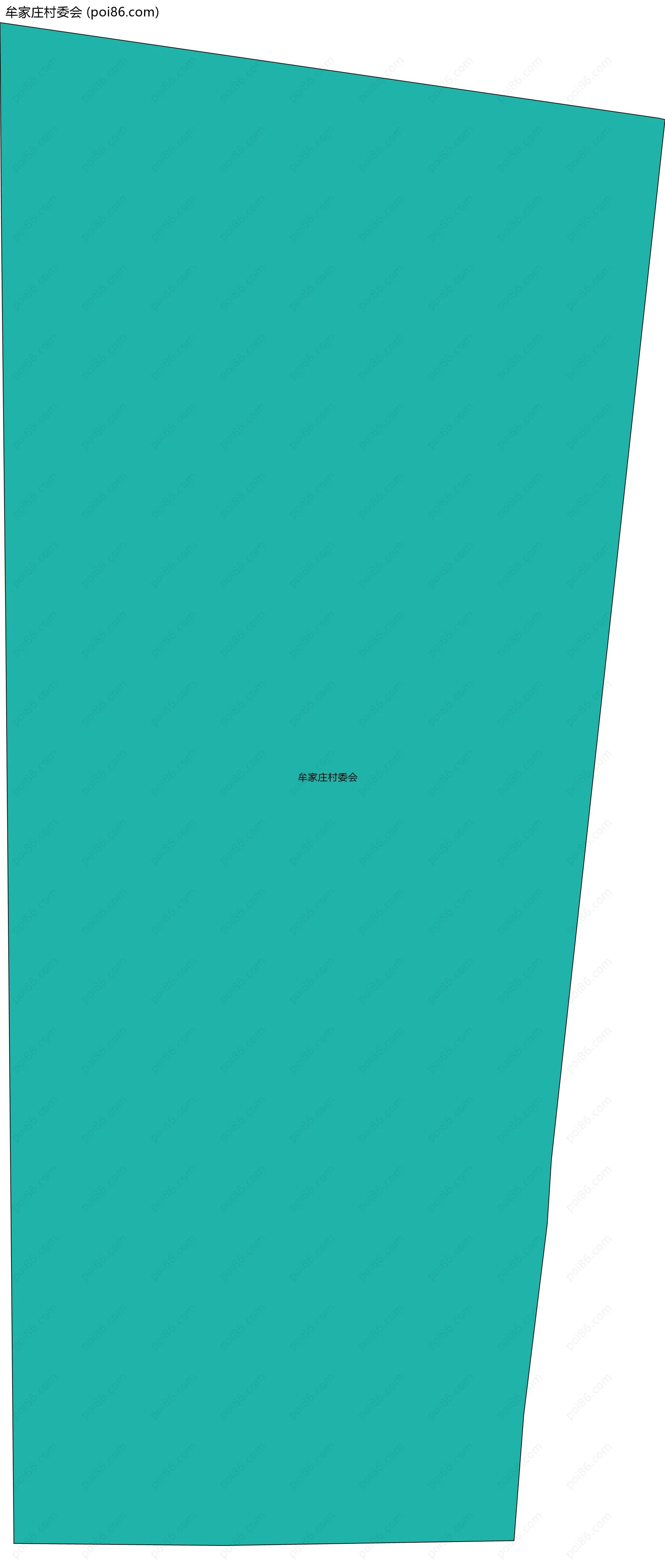 牟家庄村委会边界地图