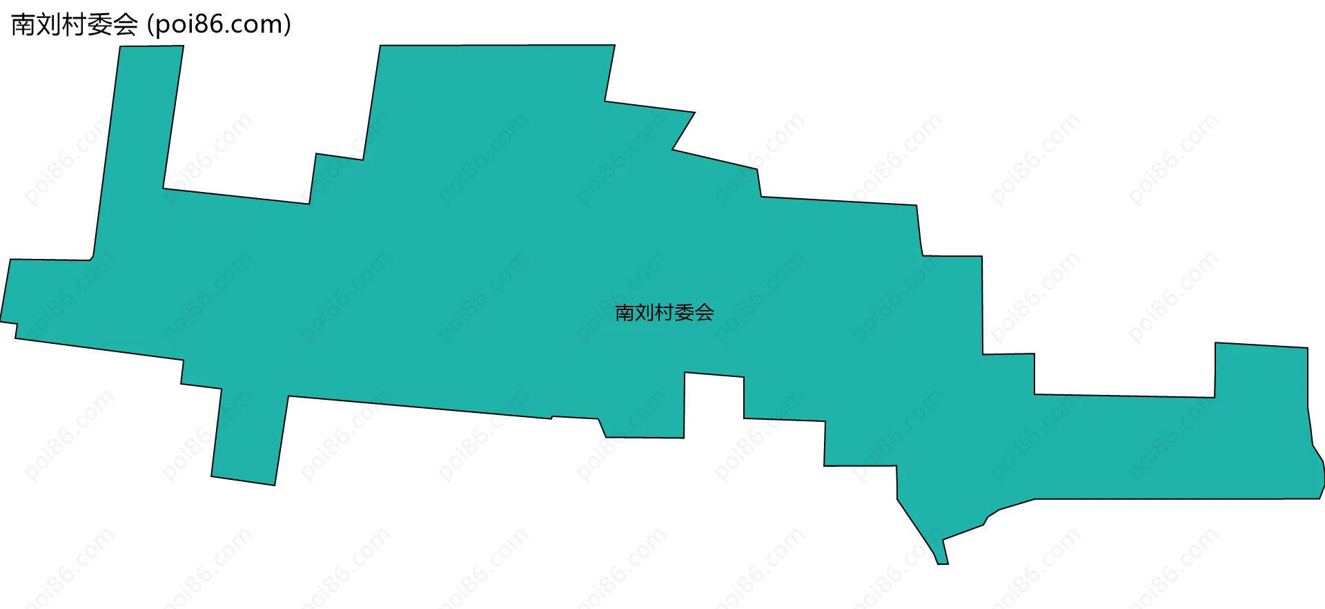 南刘村委会边界地图