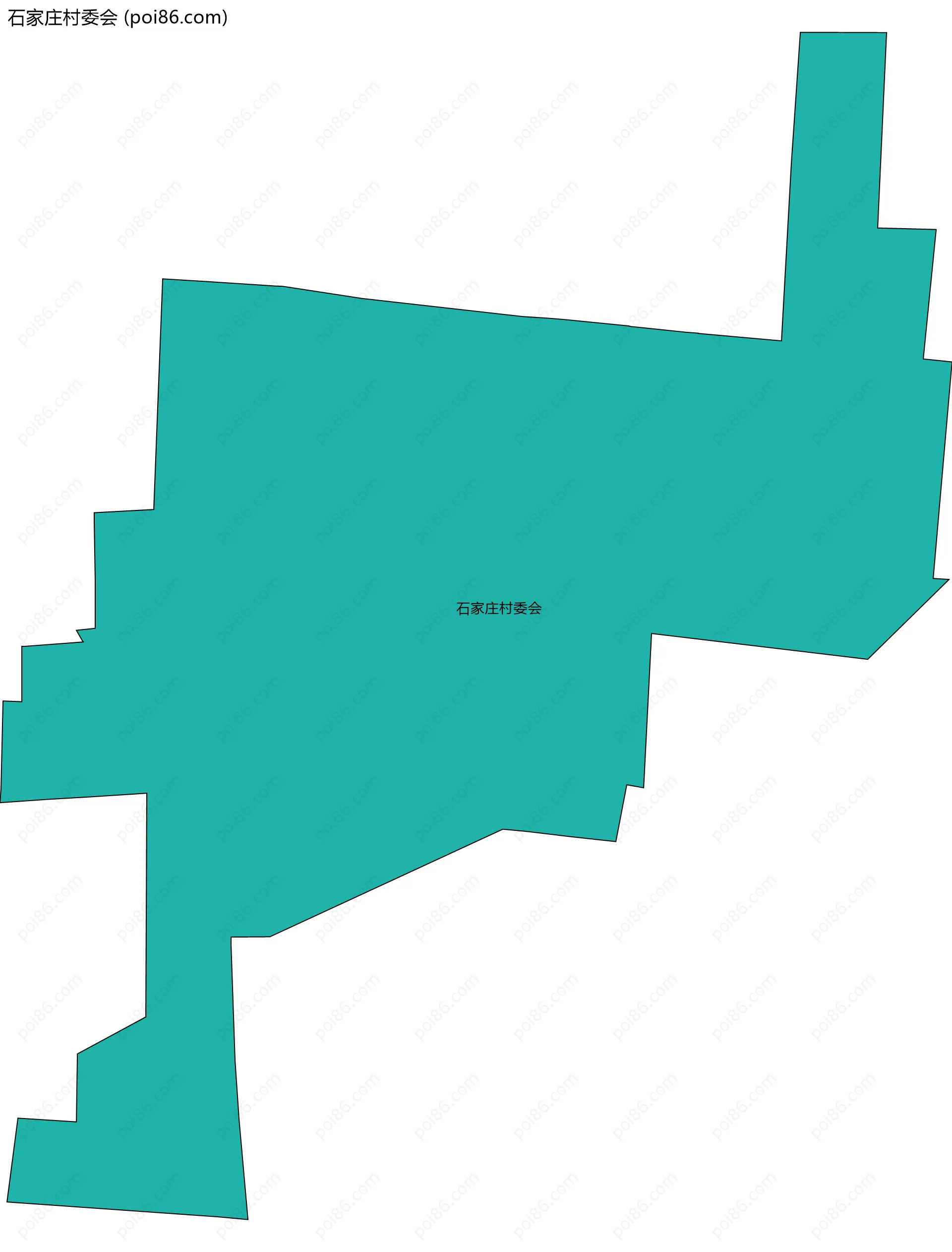 石家庄村委会边界地图