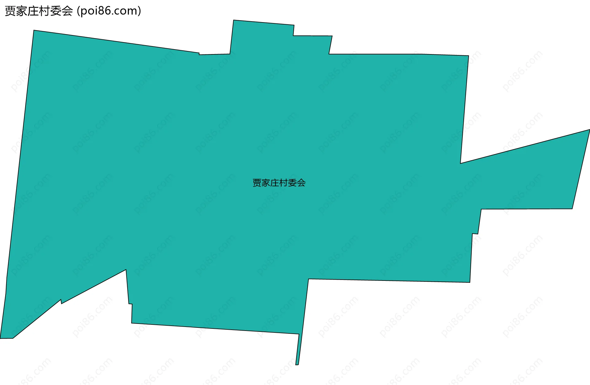 贾家庄村委会边界地图